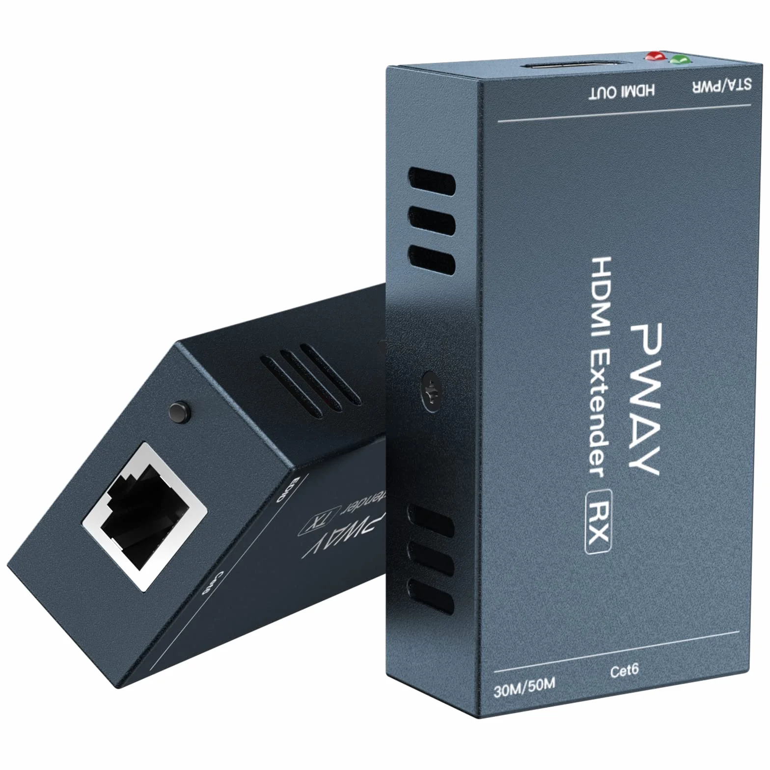Extendeur HDMI 165ft 50 m Cat5e/Cat6 Câble Full HD 1080P PW-HT202PG