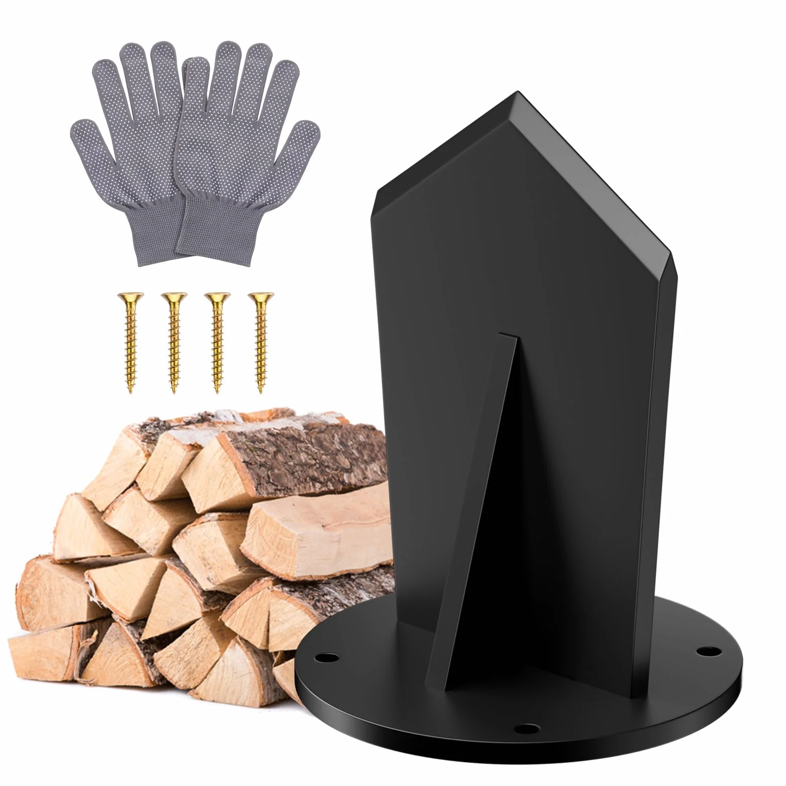 Fendeuse à bois manuelle en acier au carbone robuste avec gants