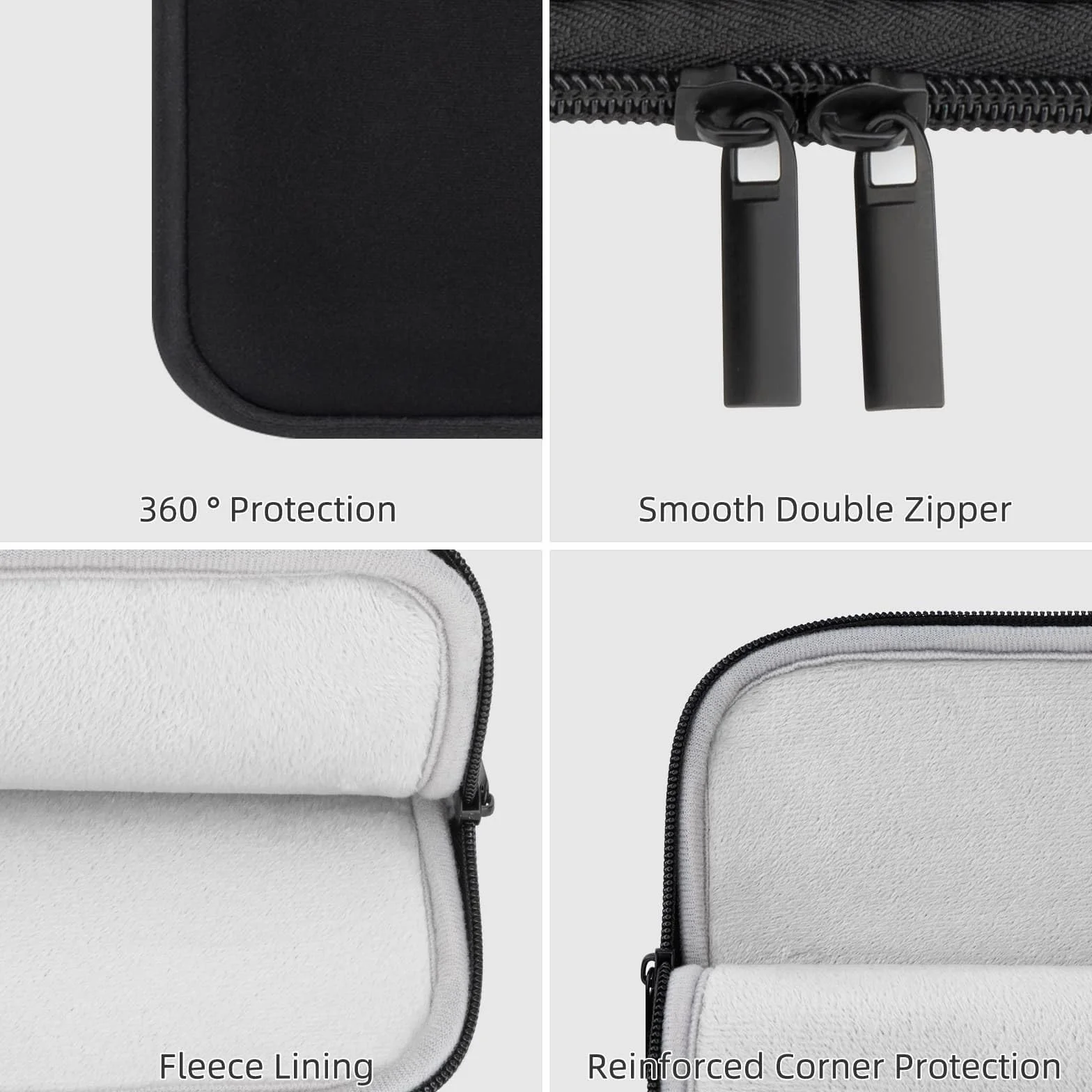 Housse pour Ordinateur Portable 15-16 Pouces Compatible MacBook ASUS HP Dell Sacoche Rembourrée