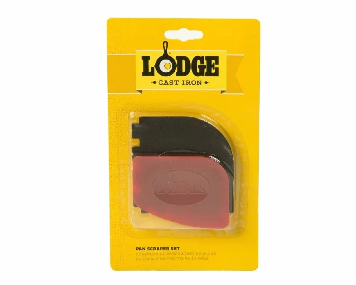 Lodge Lot de 2 grattoirs de nettoyage pour poêles en fonte