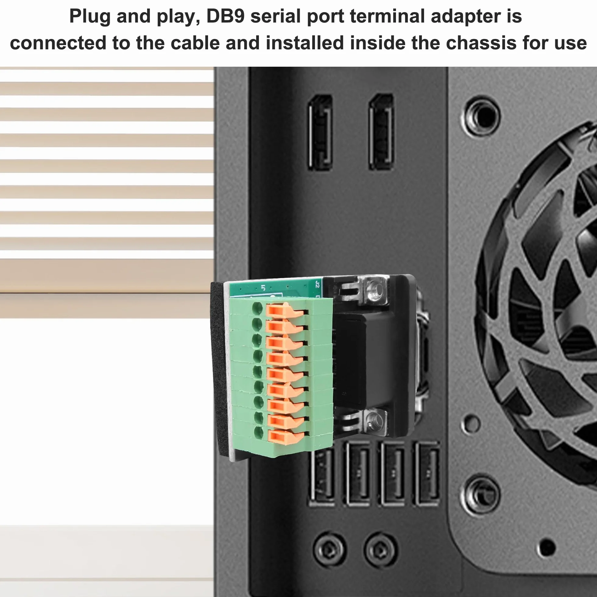 Adaptateur DB9 sans soudure RS232 D-SUB femelle vers connecteur à ressort 9 broches