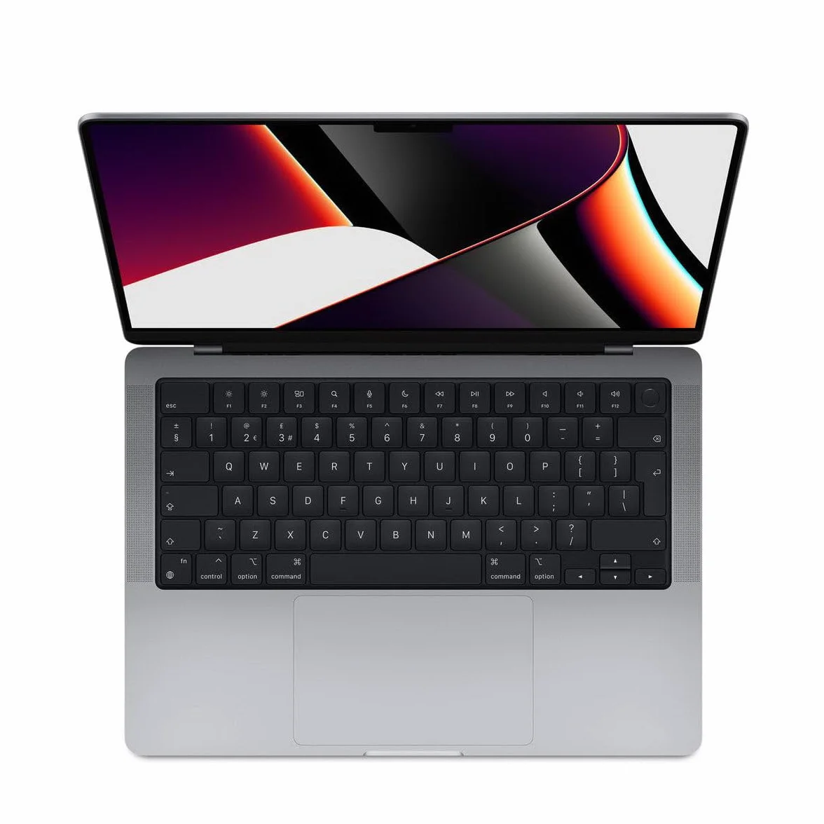 Apple MacBook Pro 14 pouces M1 Pro 8 cœurs CPU 14 cœurs GPU 16 Go RAM 512 Go SSD AZERTY Gris Sidéral Reconditionné