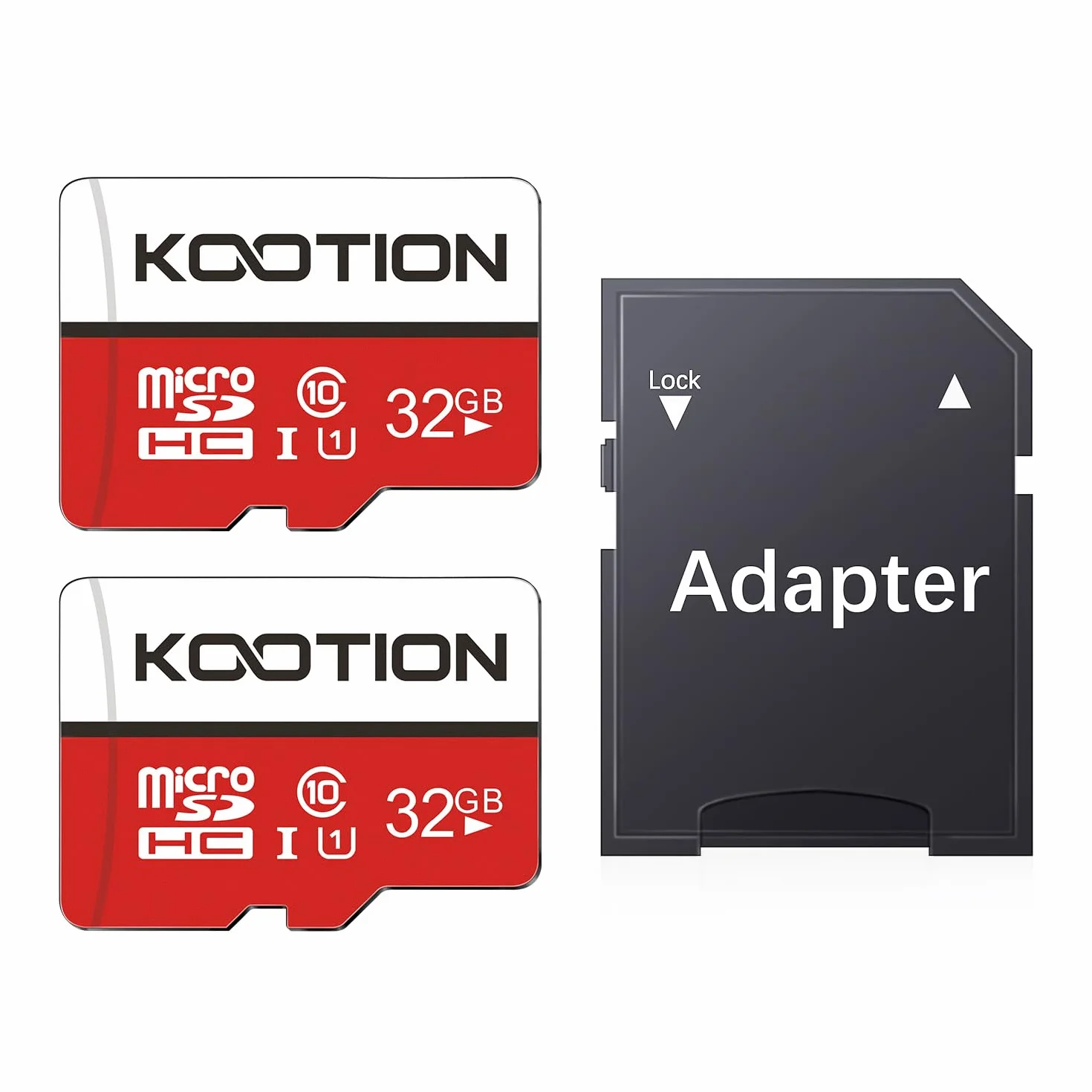 KOOTION Carte Micro SD 32 Go Lot de 2 UHS-I Classe 10 U1