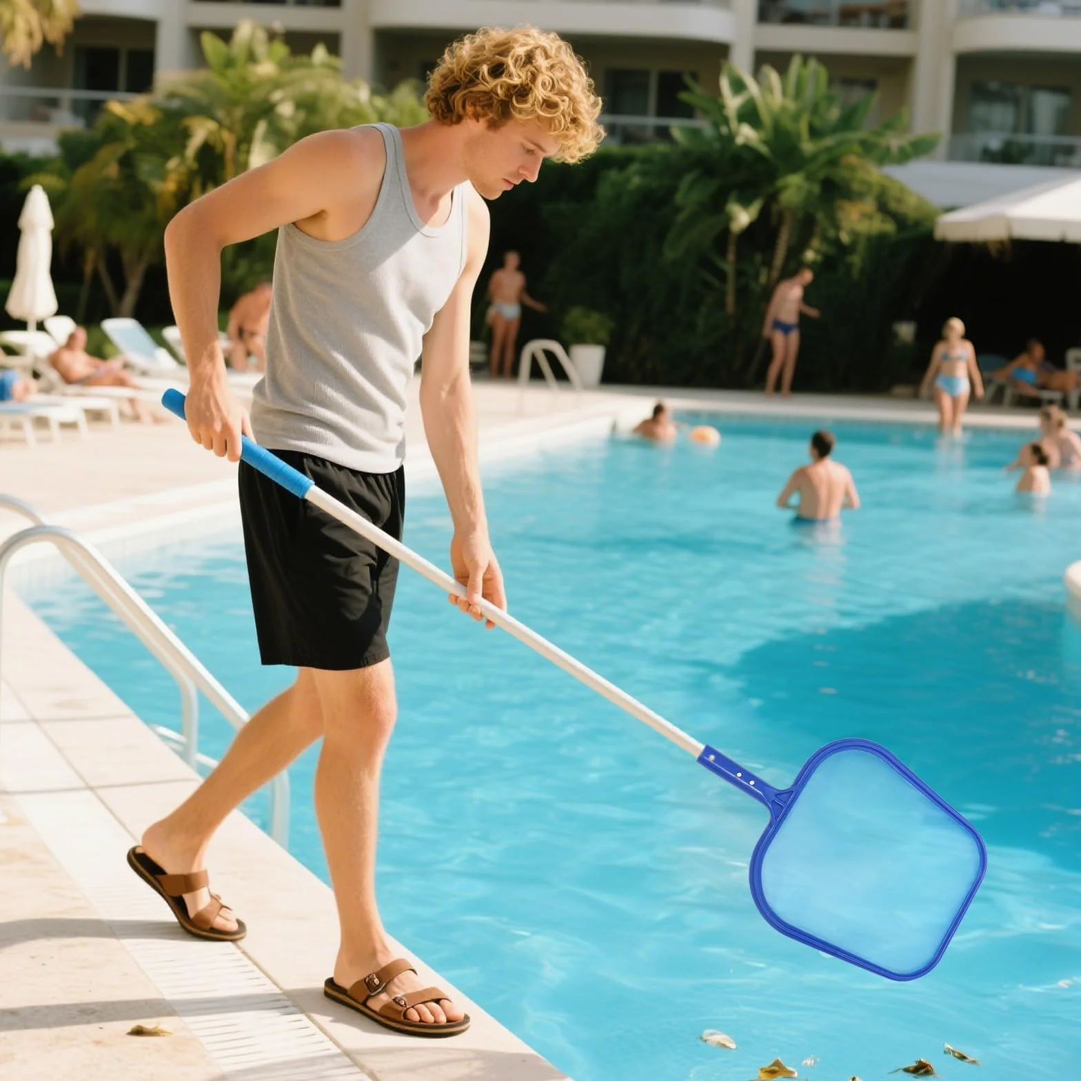 Épuisettes de Piscine Lot de 2 - Filet de Nettoyage Robuste pour Feuilles et Saleté