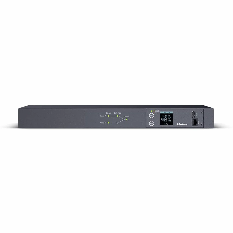 Cyberpower PDU24005 Commutateur de transfert automatique ATS 16 A 8 x C13 2 x C19