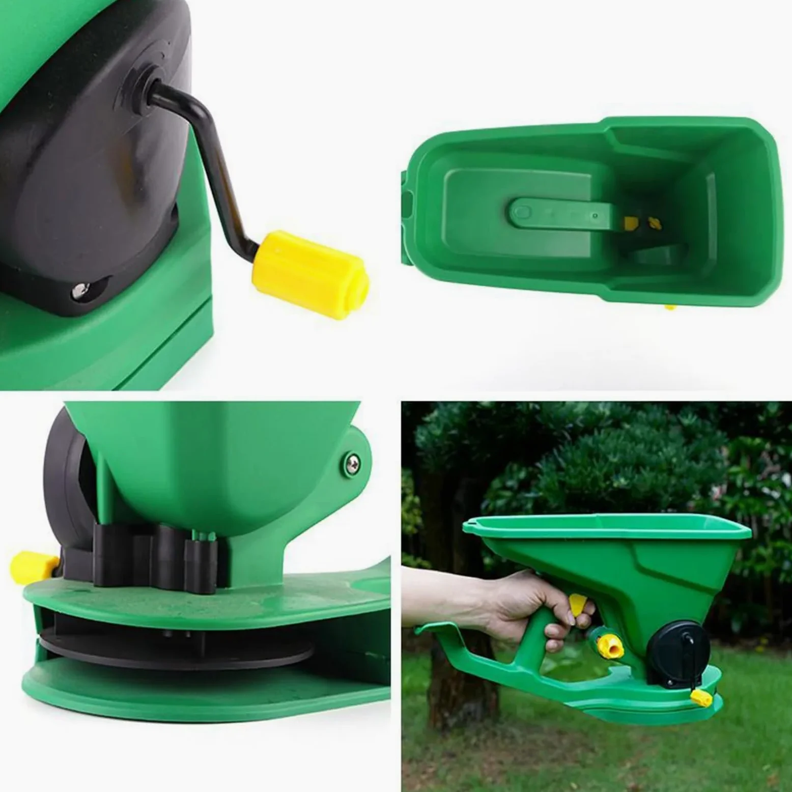 épandeurs de Jardin Épandeur de semences portatif Outil à Main réutilisable Facilité de Prise en Main Outil de Jardinage Portable 1,5 L Outil de Jardinage réglable Semoir