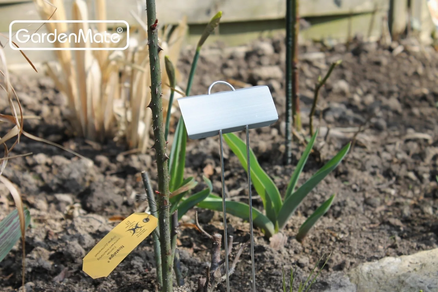GardenMate Lot de 100 grandes étiquettes en métal pour plantes de 29,9 cm