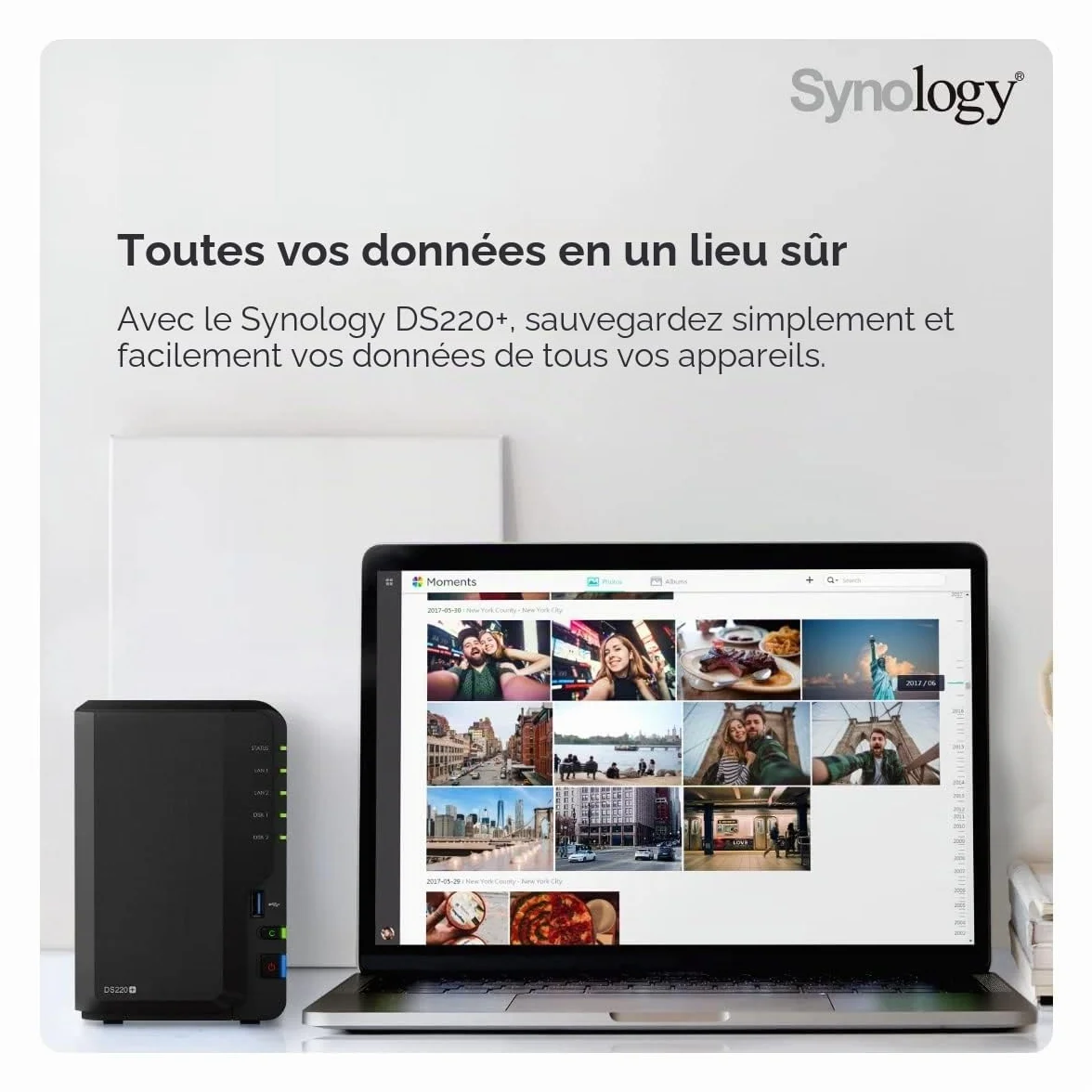 SYNOLOGY DS220+ 2-Bay NAS-Case Intel