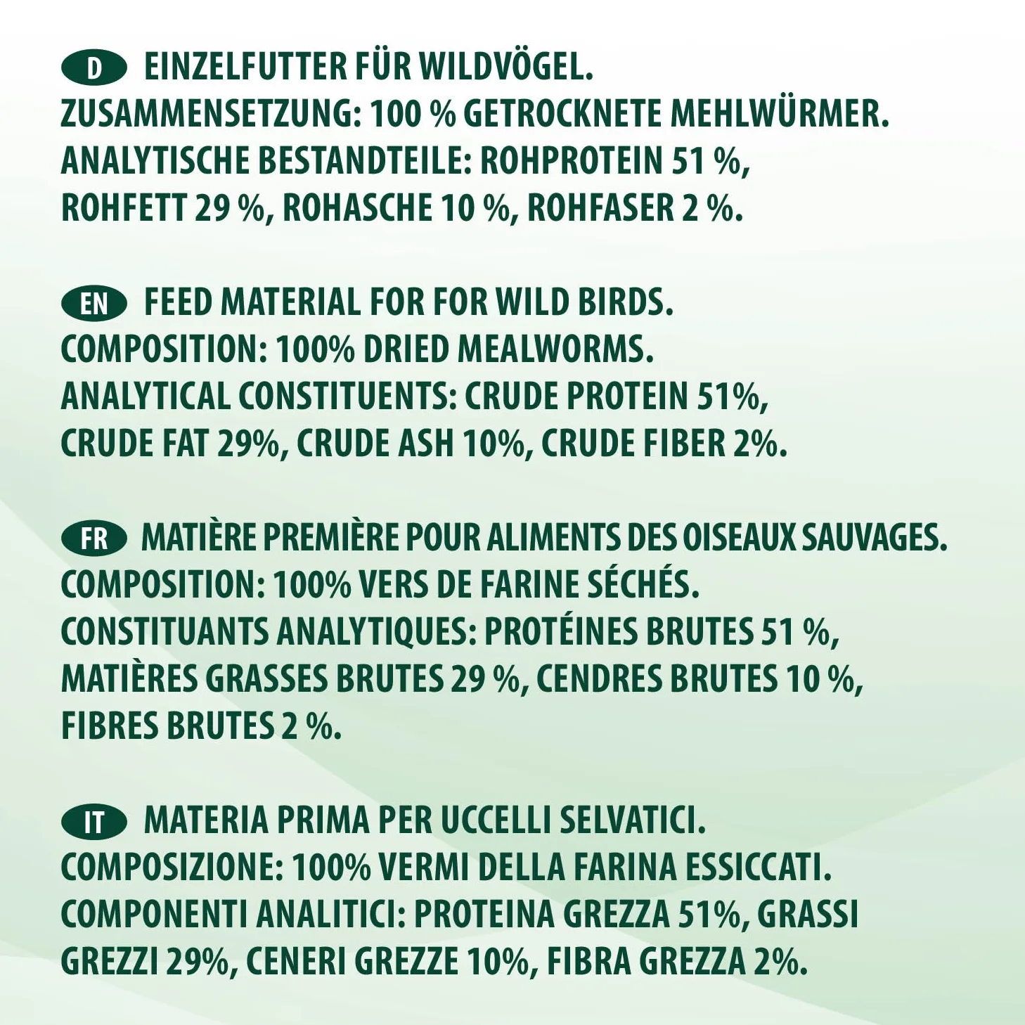 Couverture pour carpes koï - Vers de farine séchés - 1 kg - Nourriture naturelle pour insectes - Riche en protéines et nutriments - Nourriture pour oiseaux, poissons, rongeurs et reptiles - Poules et