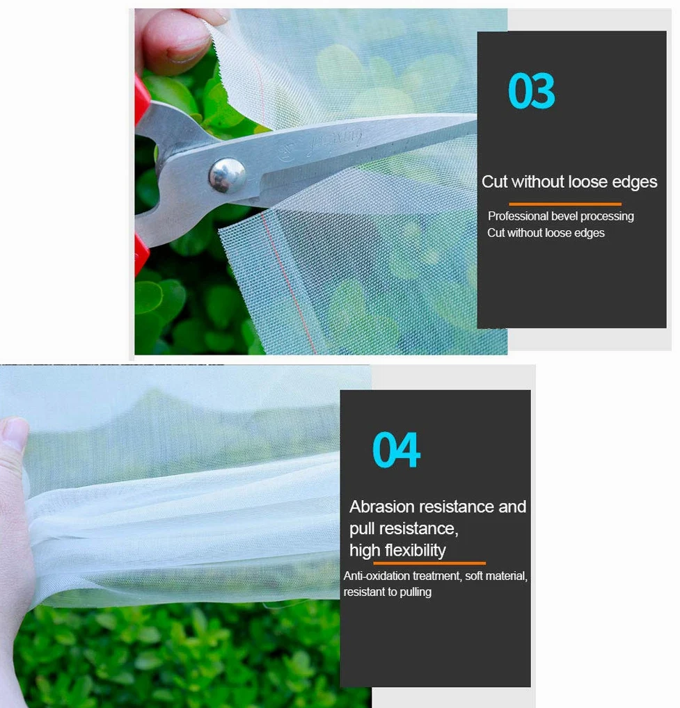 APOE Filet de Protection Potager Filet Anti Insectes Jardin pour Protection Légumes Plantes Fruits Fleurs Cultures Vergers, Solution idéale pour Une Bonne Récolte, 2m × 30m