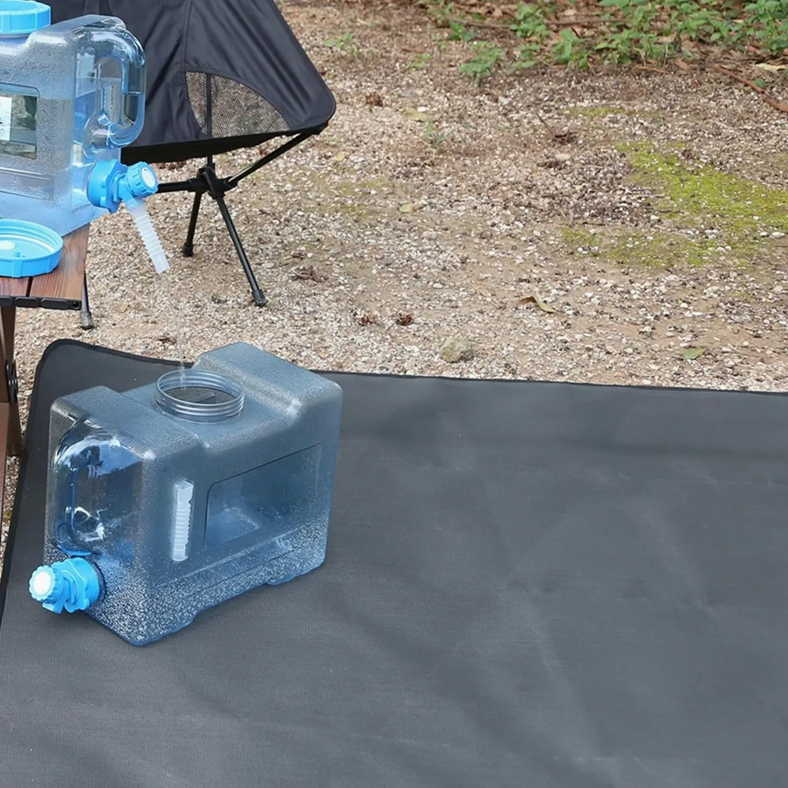 Tapis de Camping Ignifuge, Couverture d'isolation Thermique d'extérieur, poêle Portable, Anti-brûlure, Ignifuge, Fournitures de Pique-Nique for Barbecue(50cmX60cm)