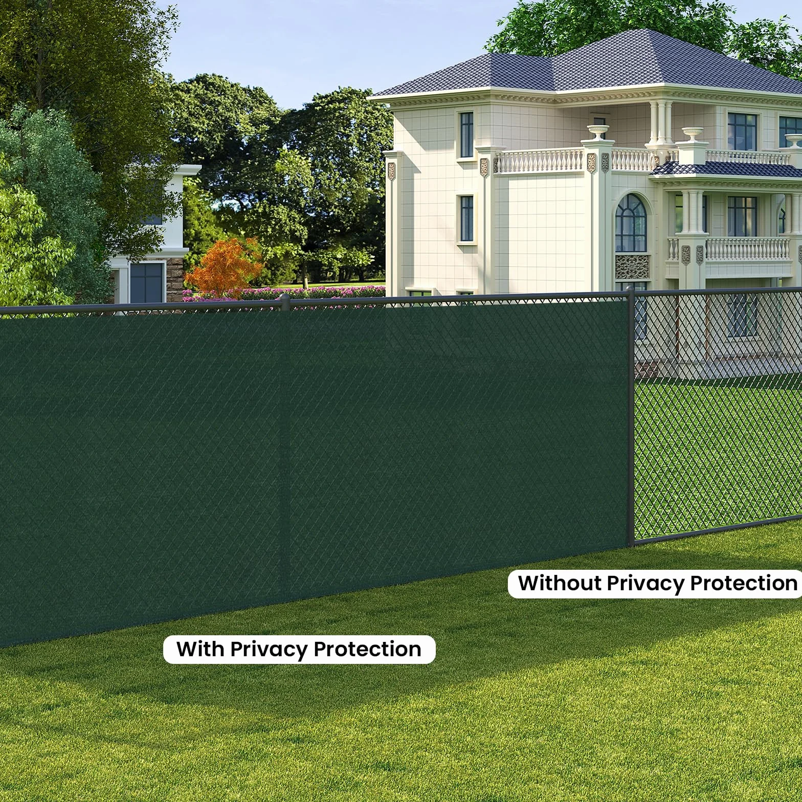 WOLTU Brise Vue Balcon 1.2x10m 180g/m² HDPE Imperméable Protection Vie Privée Jardin Terrasse