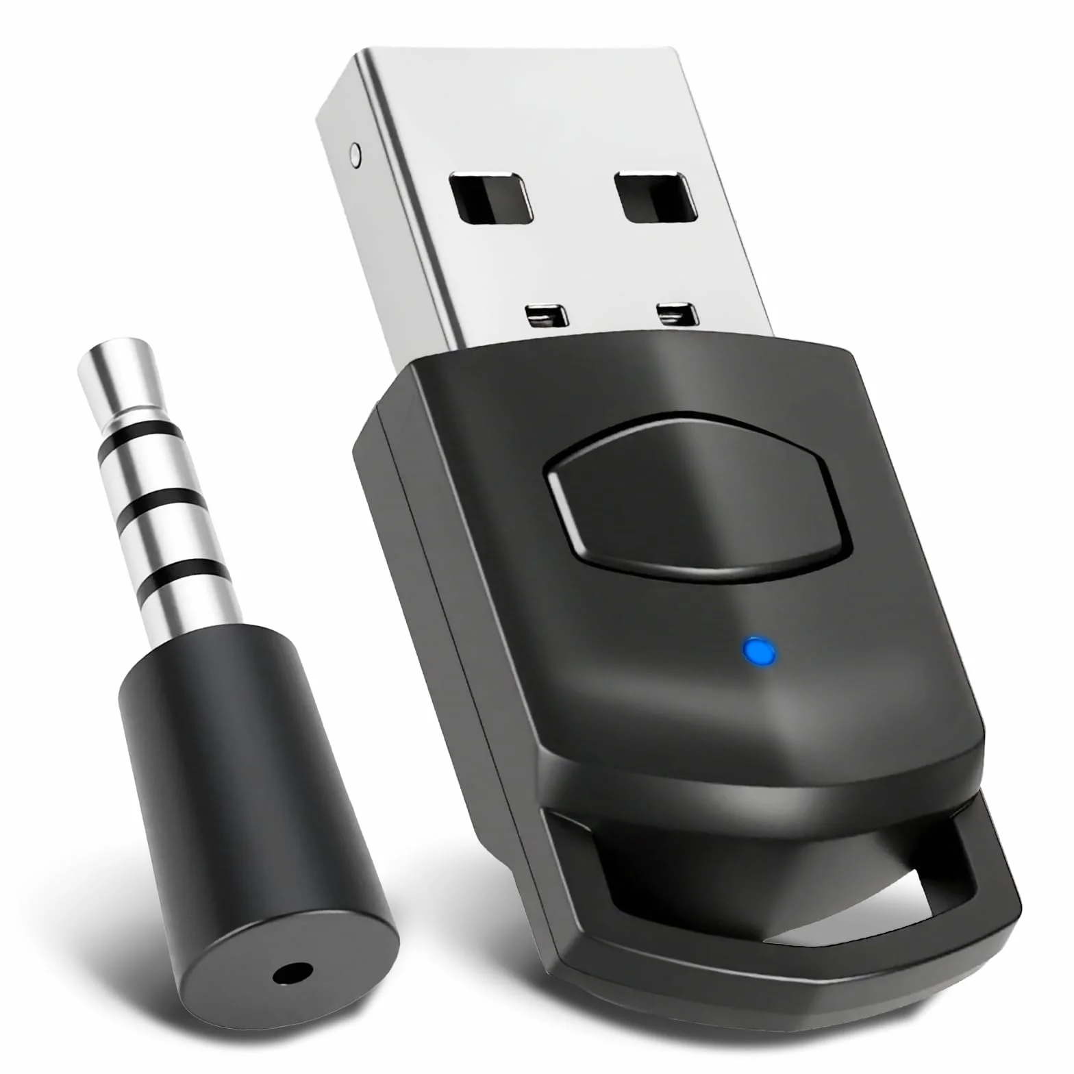 Adaptateur Audio USB Bluetooth 5.0 pour PS5/PS4/PC, Dongle Bluetooth à Faible Latence