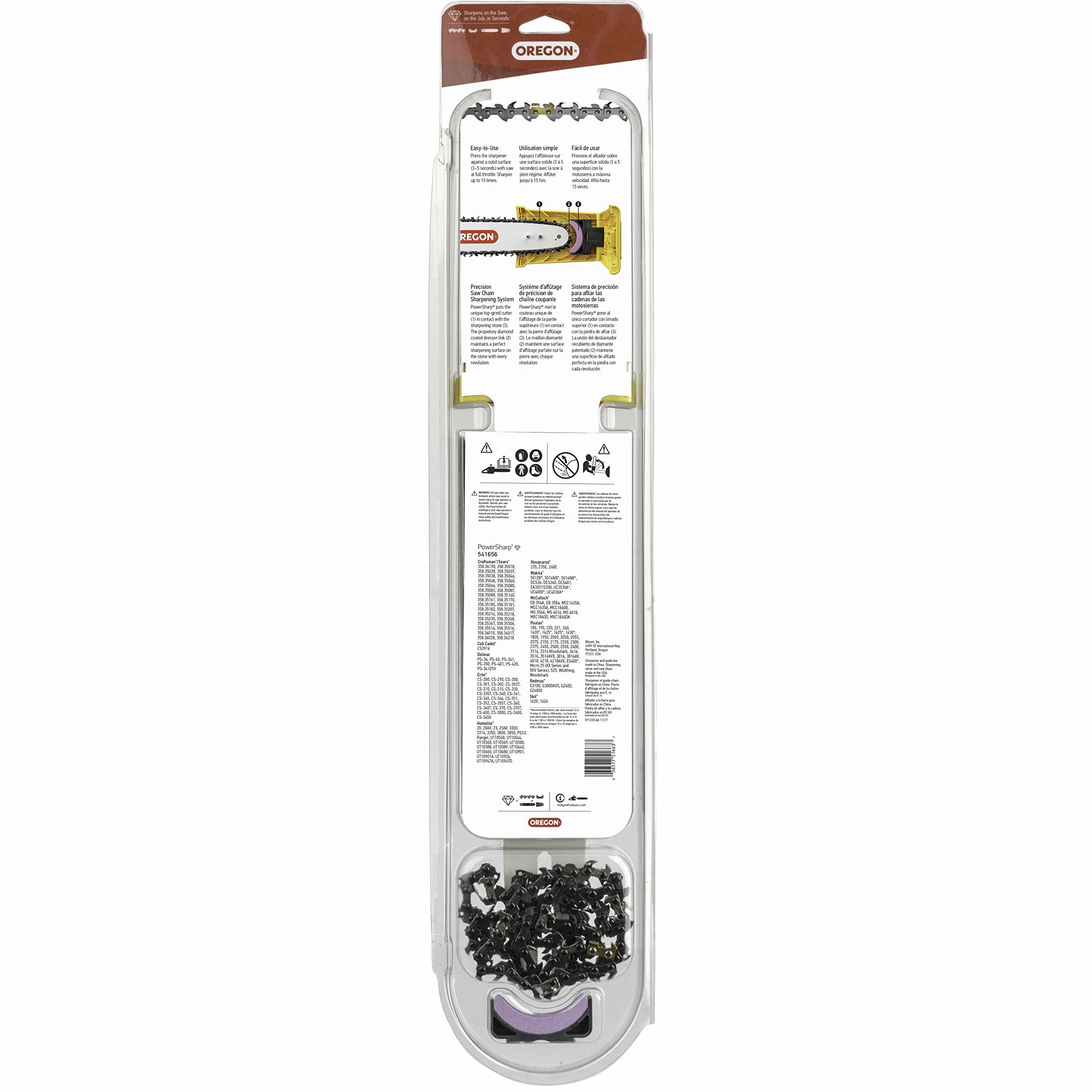 Oregon 541656 40,6 cm Powersharp scies circulaires de kit de démarrage pour tronçonneuse