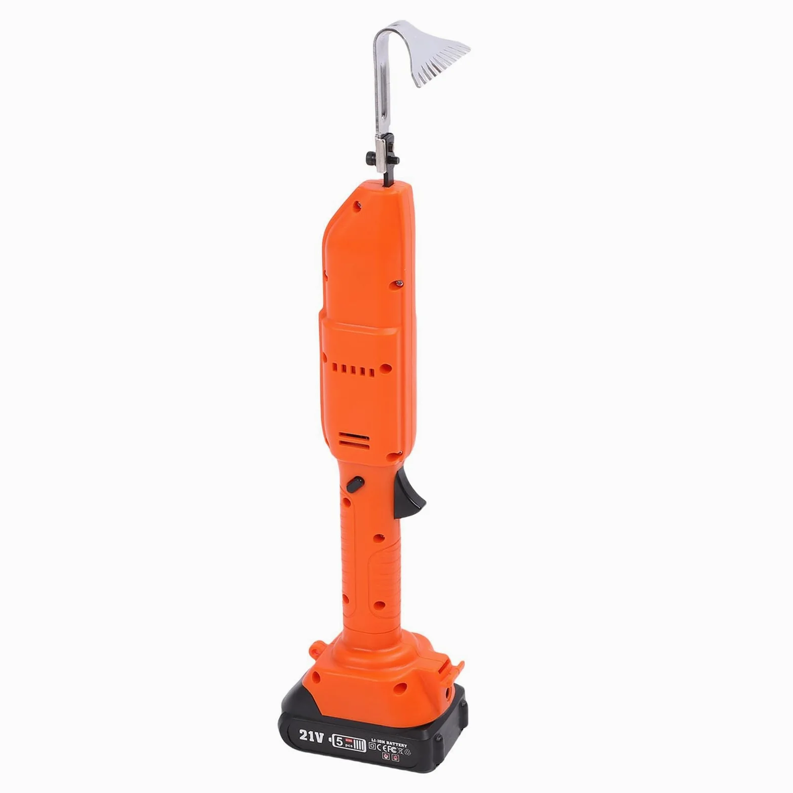 Houe d'excavation sans Fil, têtes à 5 et 11 Dents, Conception légère | Cultivateur de jardin alimenté par batterie avec poignée ergonomique pour le désherbage et l'ameublissement du sol
