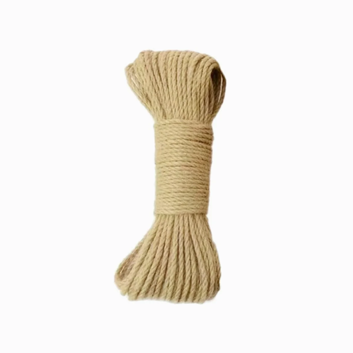 Mikikit Corde De Jute Épaisse Naturelle De 30 M Diamètre 8 Mm Solide pour Lartisanat Lemballage De Noël La Fleuristerie Et Le Regroupement