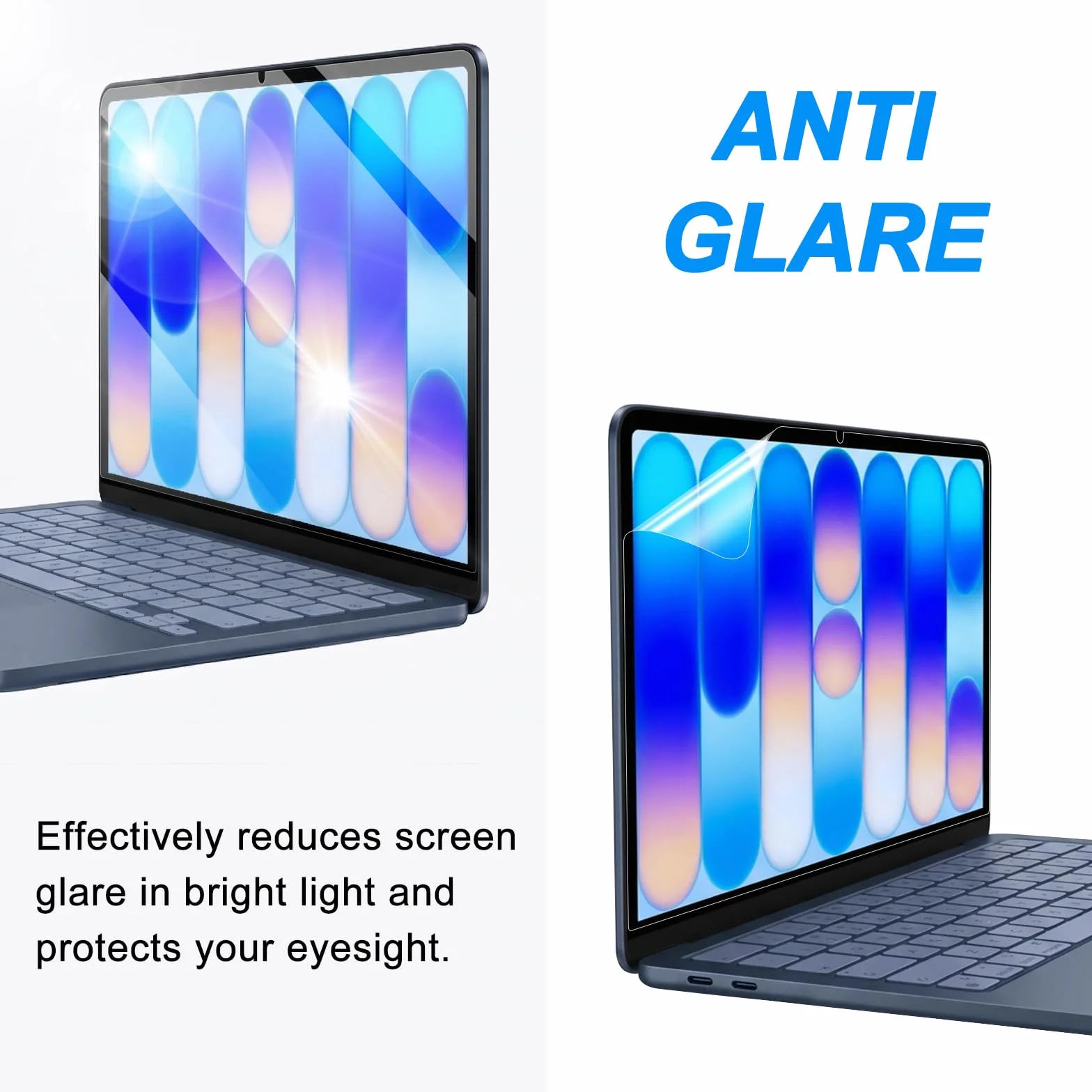 Lot de 2 films protecteurs d'écran MacBook Neo 13" A18 Pro A3404 2026 5H PET HD anti-rayures anti-poussière mat