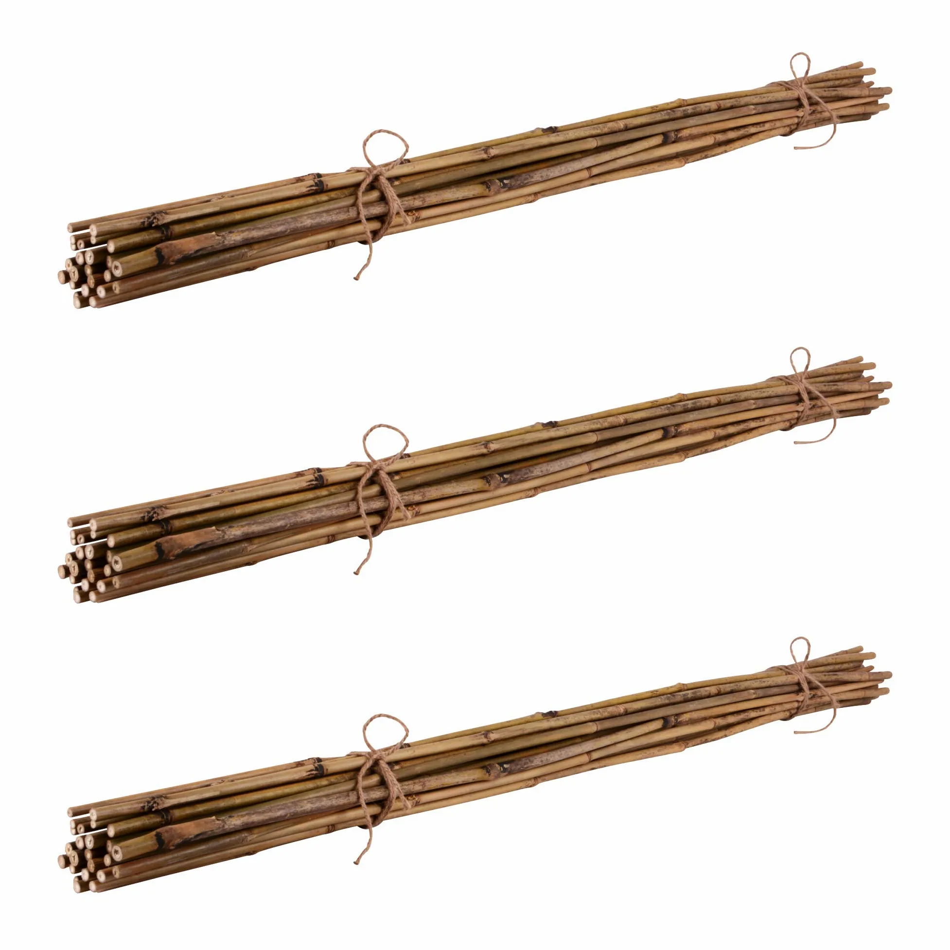 UNUS Bâtons de bambou, lot de 50 tuteurs en bambou de 150 cm de long, support de croissance pour plantes d'intérieur ou dans le jardin pour concombres, tomates