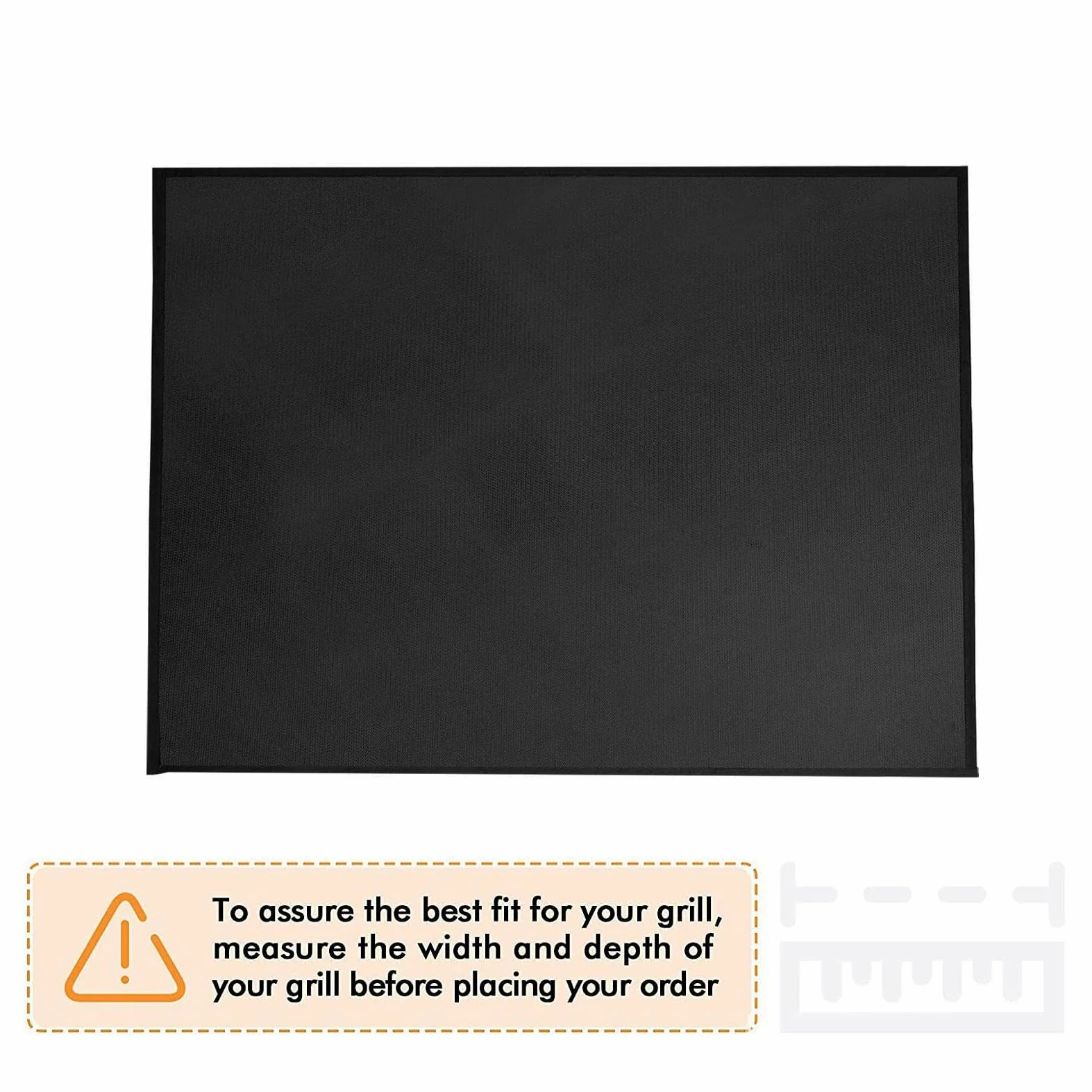 Under Grill Mat - Protection de sol pour terrasse de patio - Résistant à la chaleur - En fibre de verre - Barrière Fireproof pour la cuisson en extérieur - 100 x 120 cm, 100 x 152 cm, 100 x 182 cm
