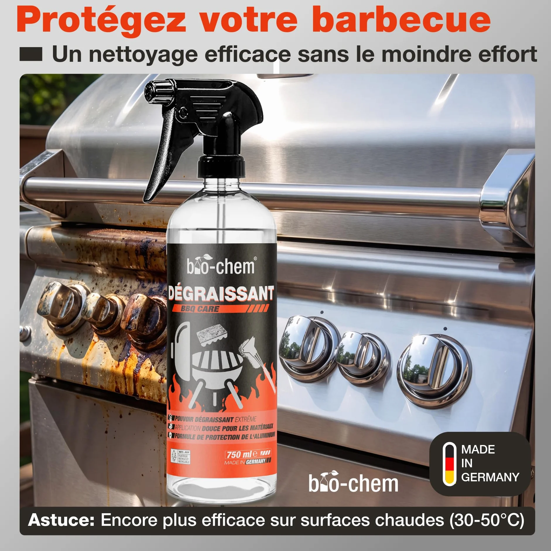 Bio-Chem Spray dégraissant pour barbecues 5L prêt à l'emploi