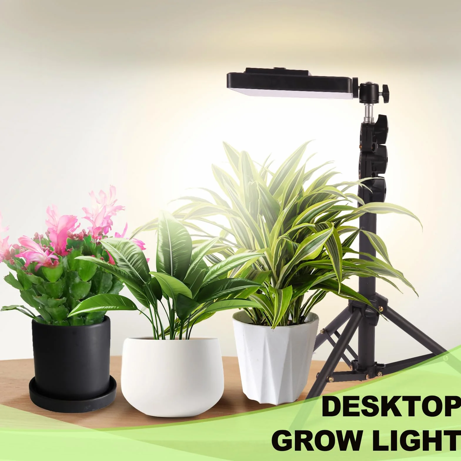 MICCYE Lampe de Plante Horticole LED 286 LEDs Dimmable Spectre Complet UV-IR avec Trépied Minuterie 4/8/12H