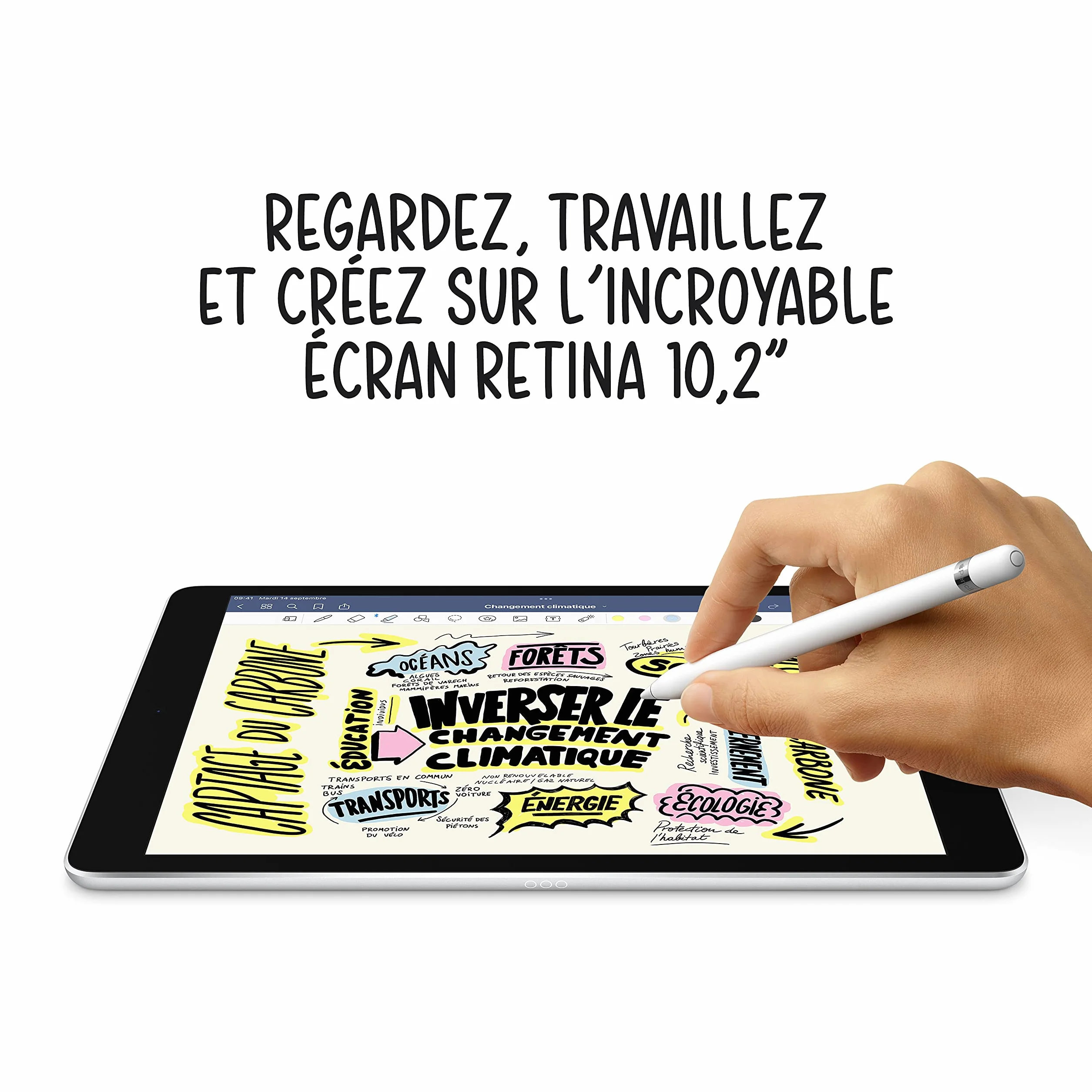 Apple iPad 10.2 cal Wi-Fi 256 Go Gris Sidéral Reconditionné