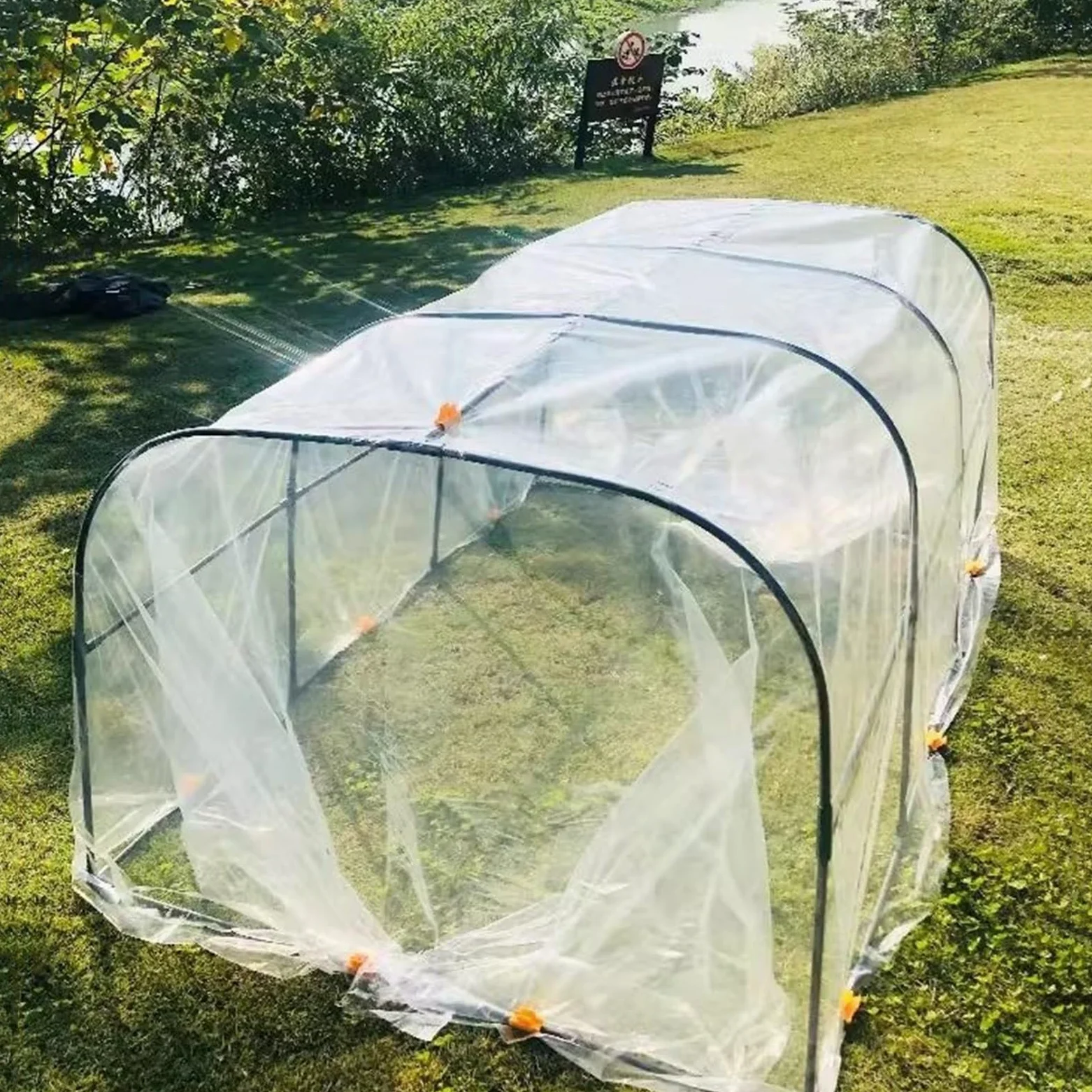 Serre Transparente, étagères en Film Protecteur pour Serre, Film antigel pour Plantes, Protection UV, Convient aux Applications industrielles et agricoles.(100x150x80cm)