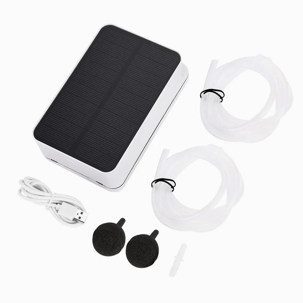Pompe à oxygène solaire, énergie solaire, oxygénateur solaire pour bassin ou aquarium, 1,45 W