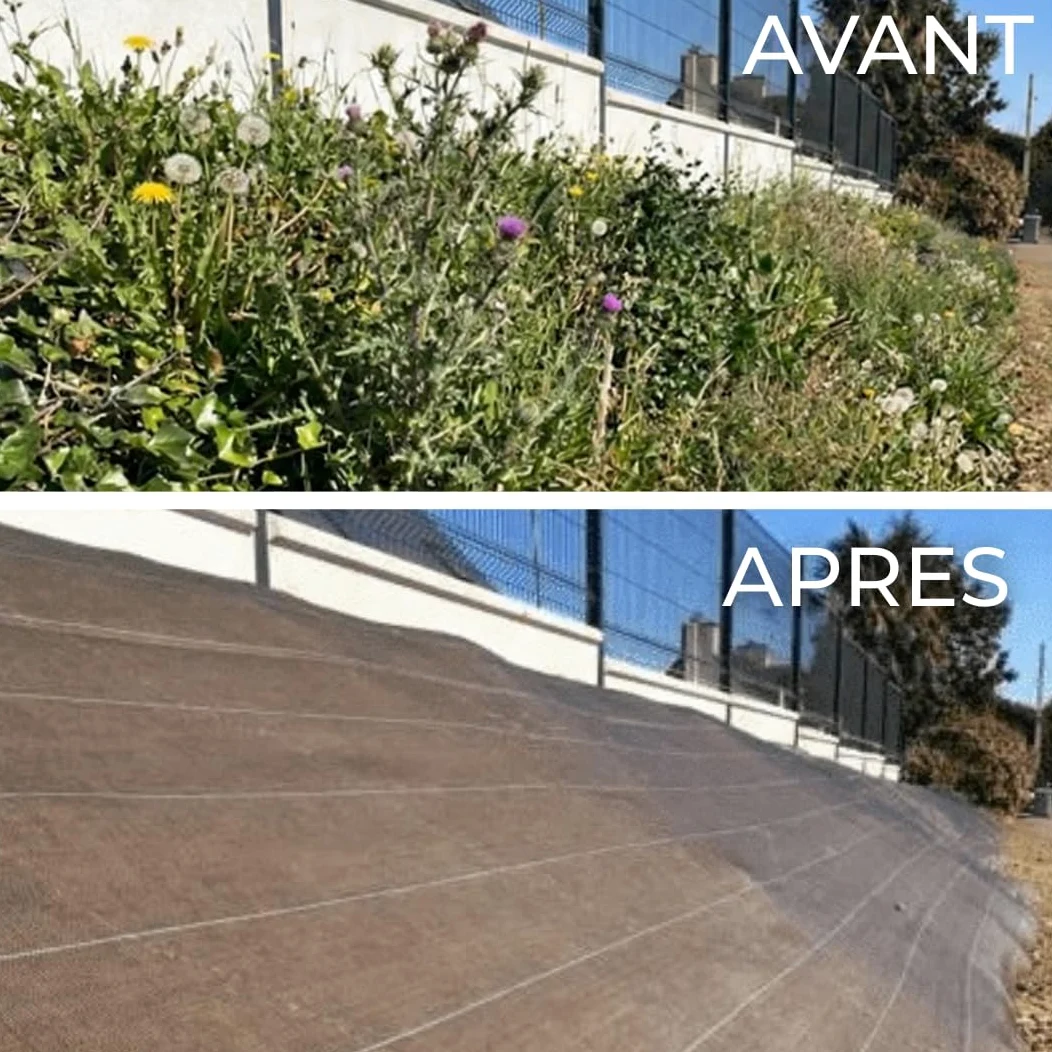 Toile de paillage Marron - 130gr m2 - tissée - Anti Mauvaises Herbes - Largeur 2M07 - Longueur 25m - Bache Geotextile 2M - Qualité Pro ZENLYS