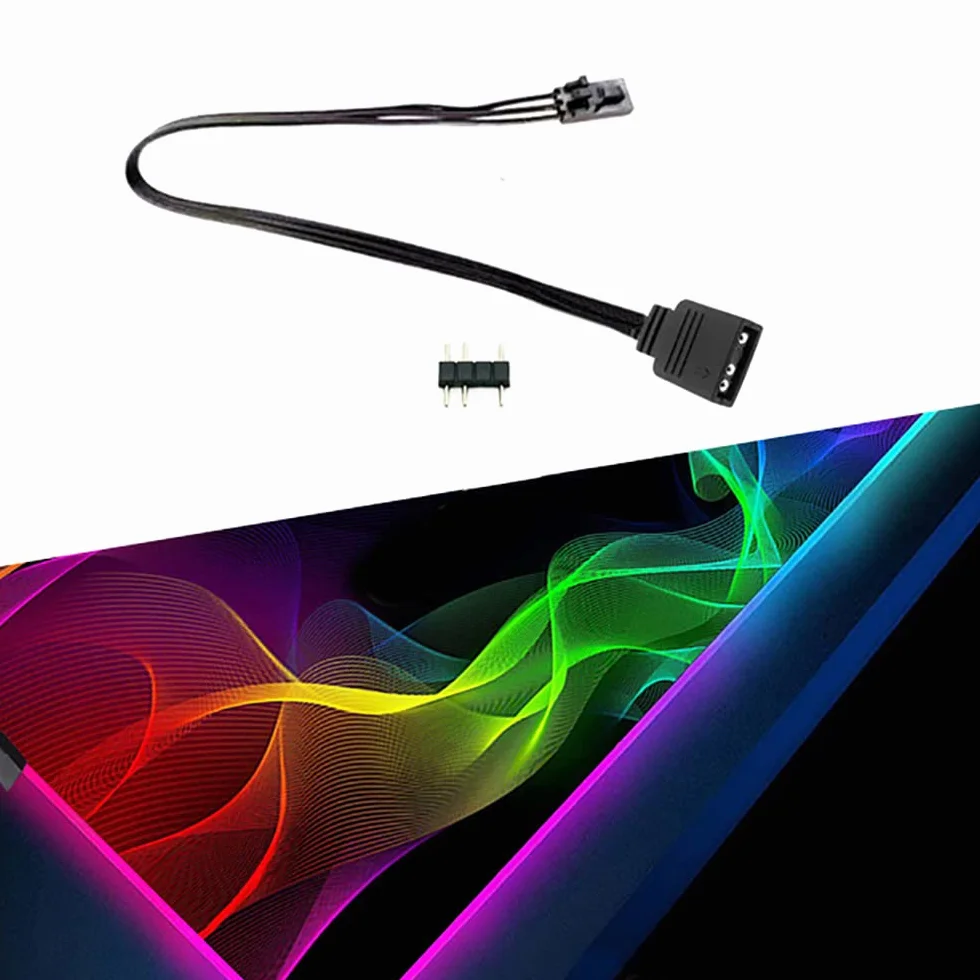 Câble adaptateur RVB pour Corsair Lighting Node Pro iCUE Commander Pro 5 V 3 broches