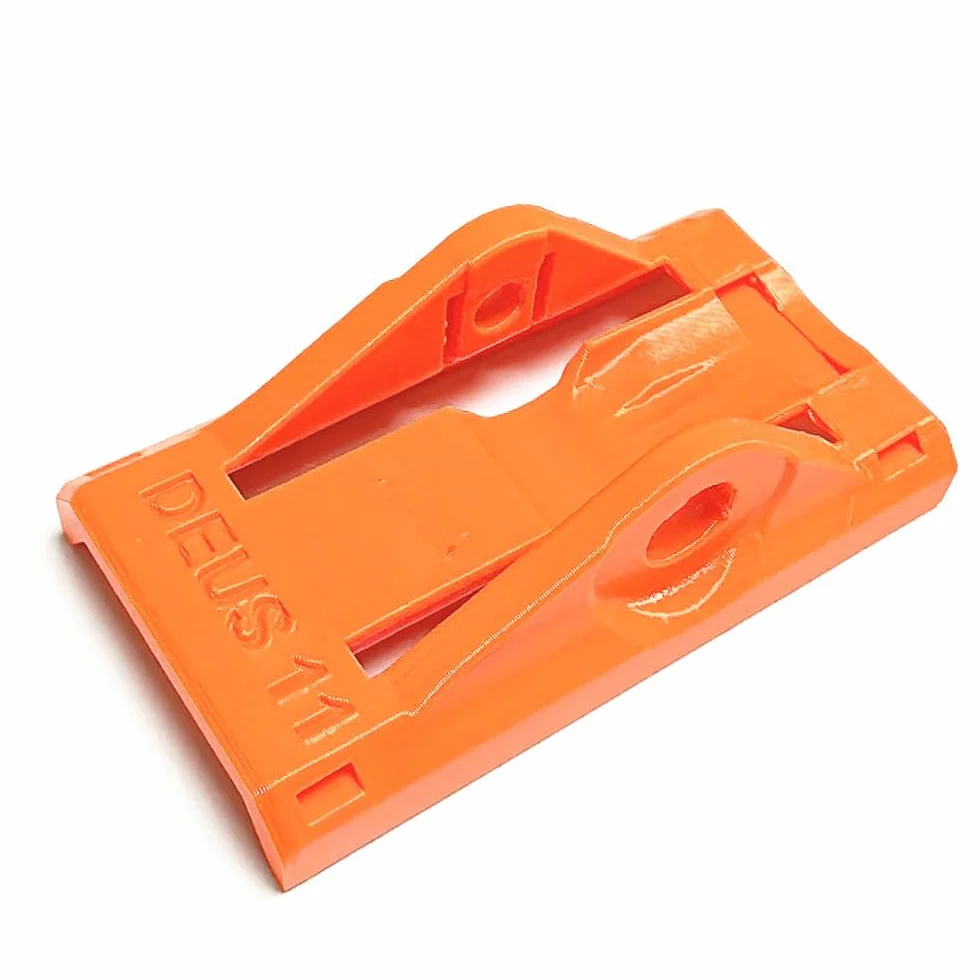 Deus Fit Kit d'installation pour pédales de vélo, 2 pédales, support en plastique orange