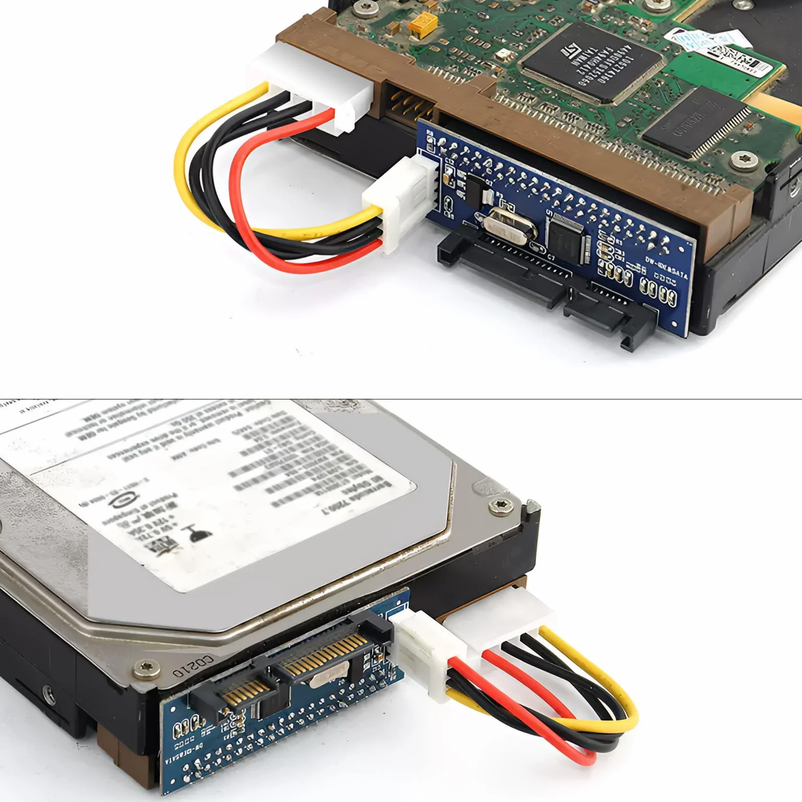 Adaptateur IDE SATA Convertisseur 40 Broches vers SATA Femelle pour Disque Dur 3,5"