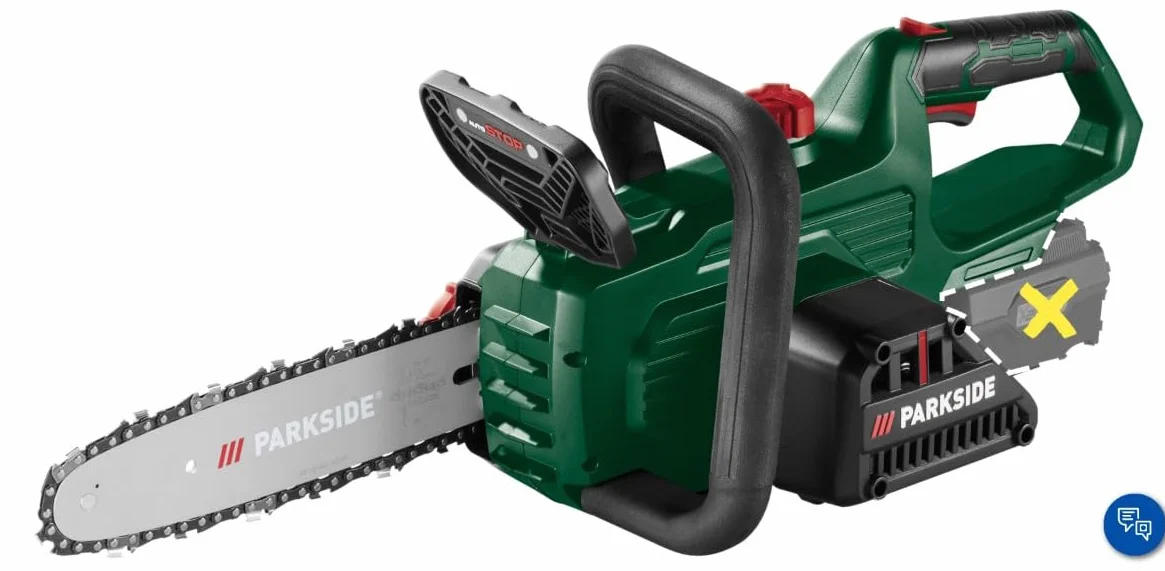 PKSA 20-Li Tronçonneuse sans fil sans batterie ni chargeur pour Parkside x 20 V Team
