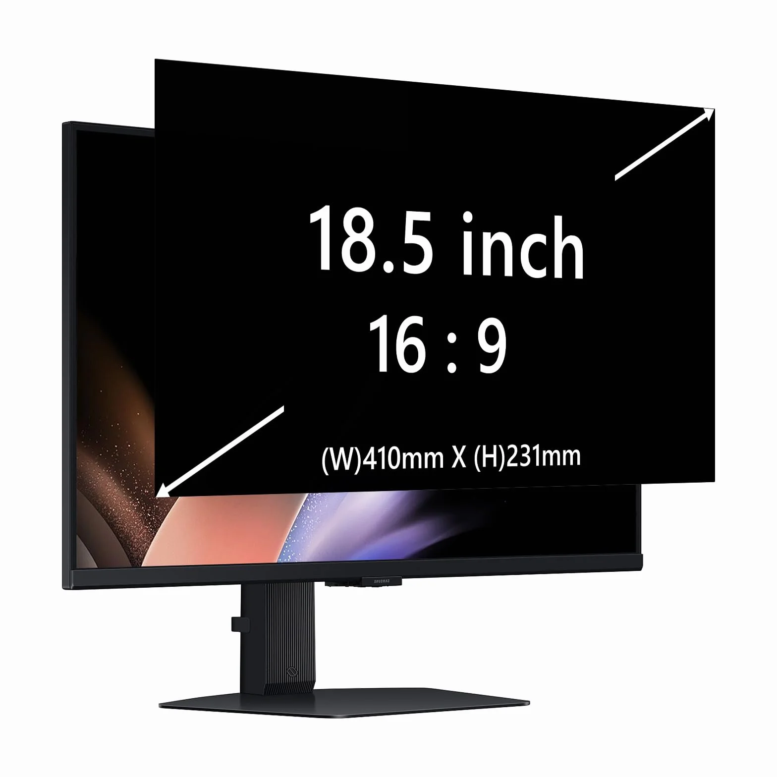 Filtre de Confidentialité 18.5 Pouces, Film Protecteur d'Écran Anti Espion, Anti-Lumière Bleue pour Moniteur 18.5" 16:9