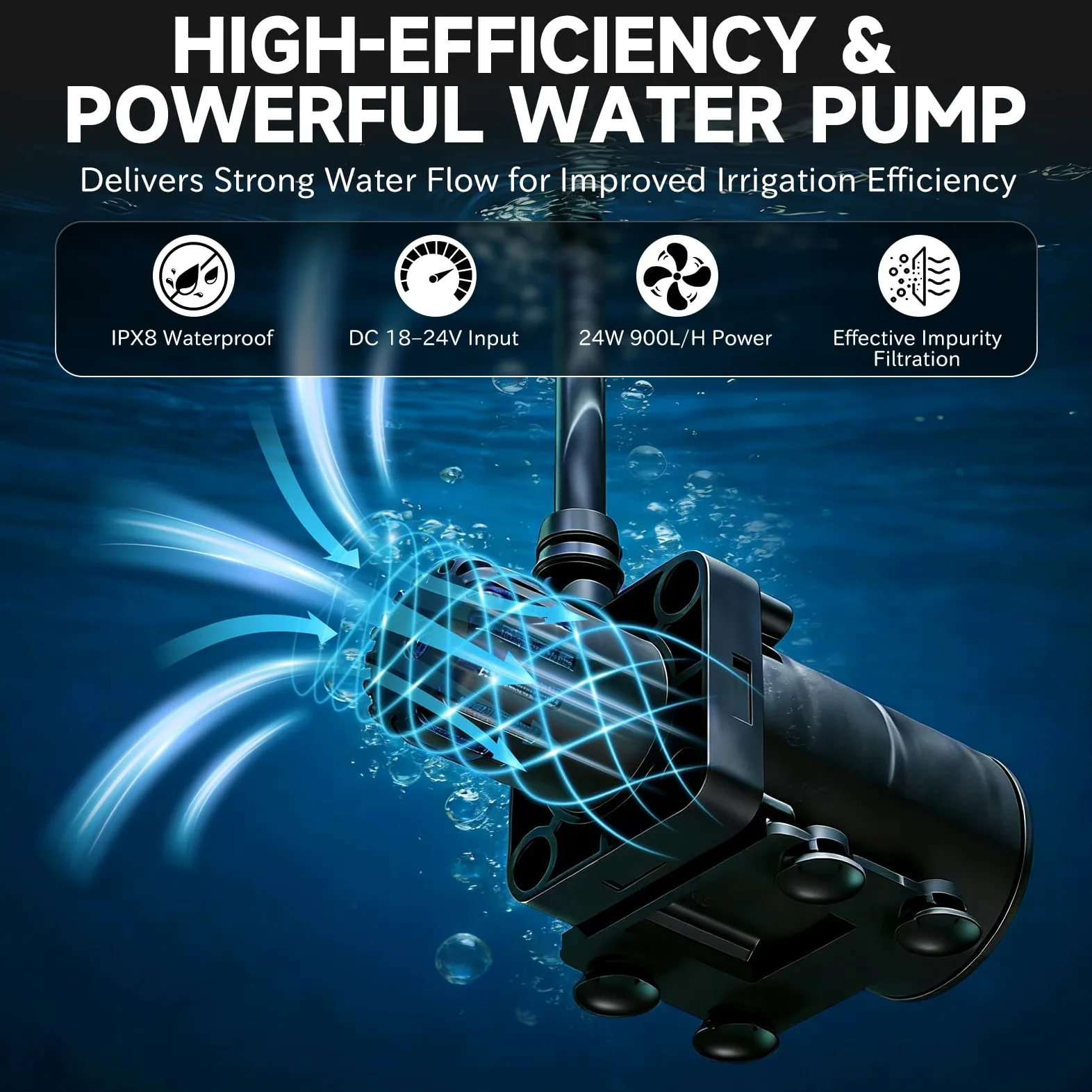 Système d'arrosage automatique avec réservoir 50L, pompe 25W | Kit goutte-à-goutte avec 8 buses pour plantes d'intérieur, idéal pendant les vacances ou absences prolongées