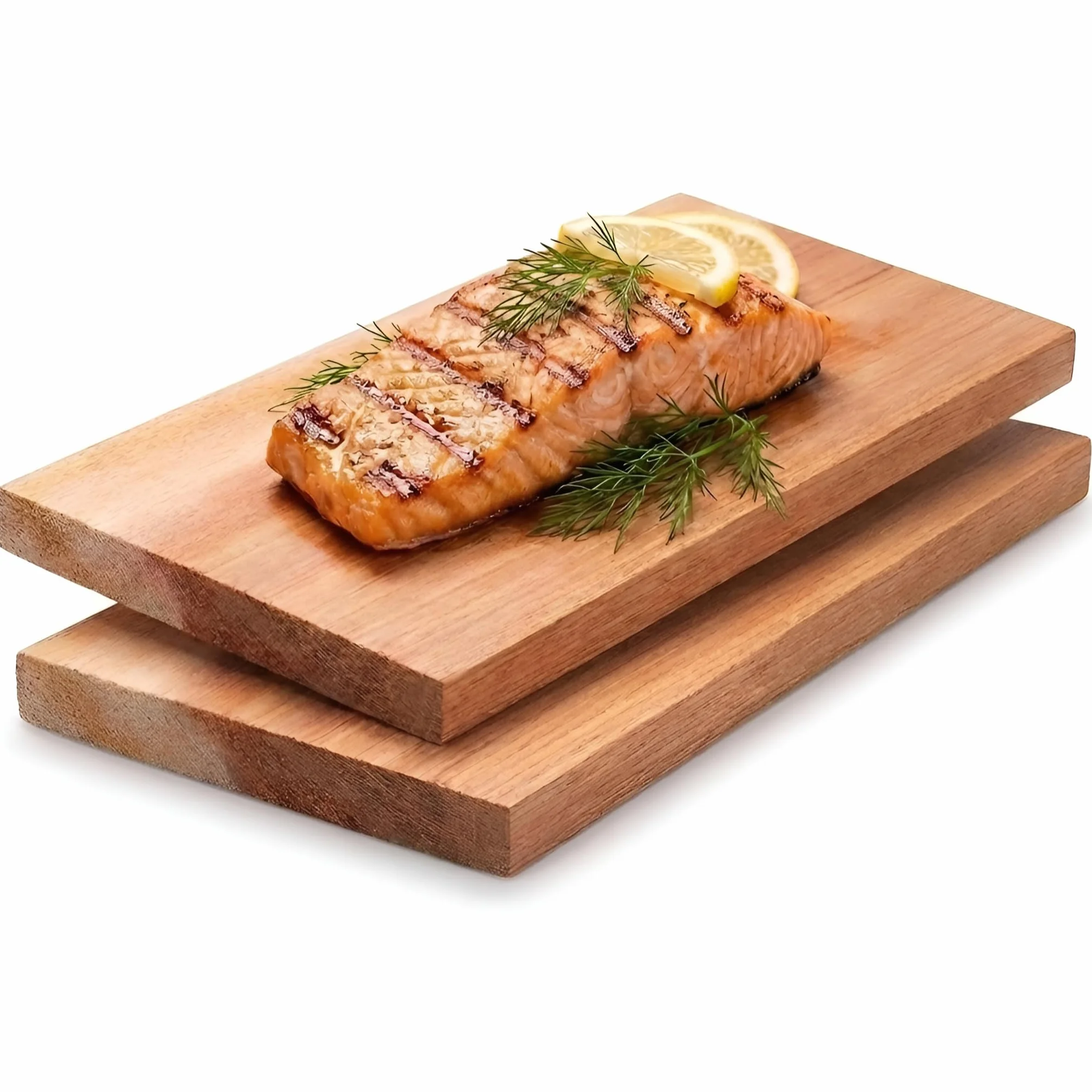 MAVANTO® XXL Planche cèdre Barbecue - Planche à Fumer en cèdre Canadien Extra ÉPAISSE 30x14x1,5cm Lot de 2