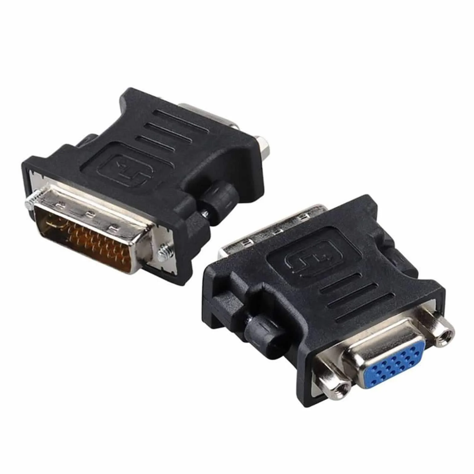 Adaptateur vidéo DVI-I 24+5 Broches mâle vers VGA pour PC Portable