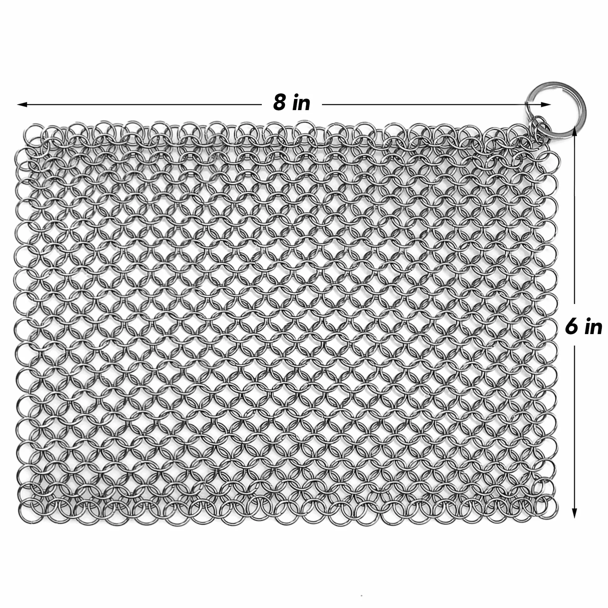 Brosse à récurer en acier inoxydable 316 20,3 x 15,2 cm pour poêles et barbecues