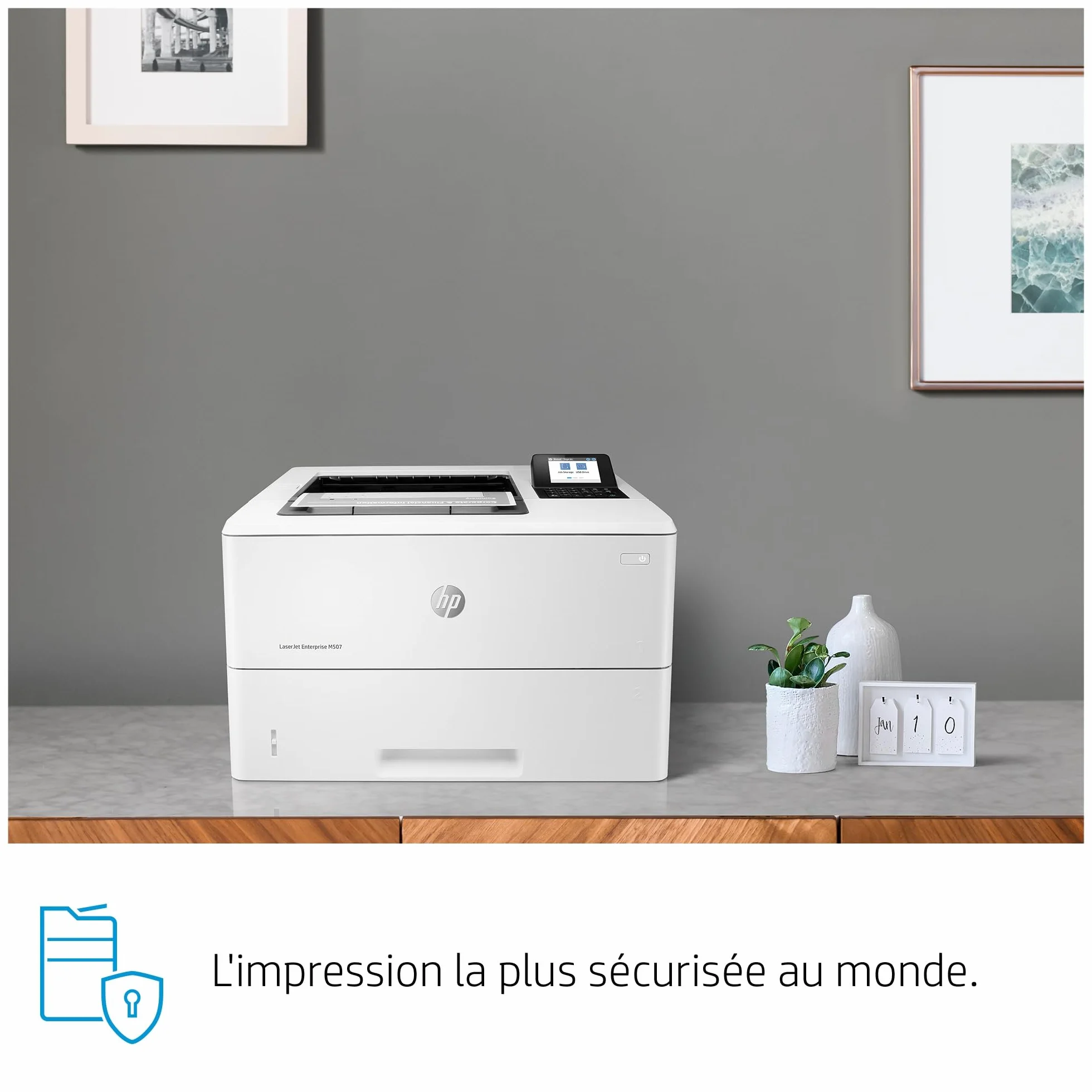 HP LaserJet Enterprise M507dn Imprimante Monofonction A4 Noir et Blanc Recto Verso Automatique 50 ppm USB Gigabit Ethernet