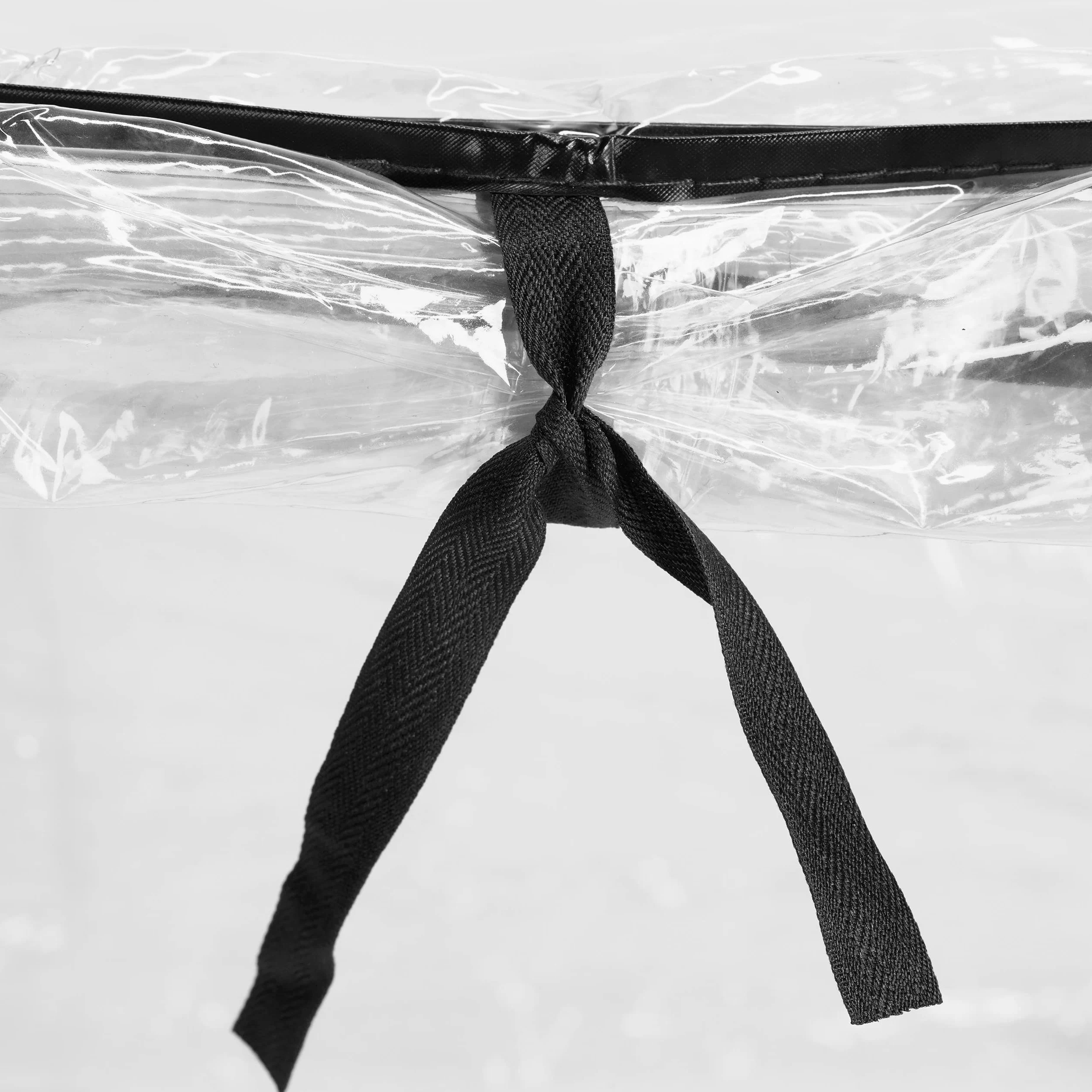 Relaxdays Serre de Jardin, Tunnel plantations, H x L x P : 50 x 130 x 60 cm, Tunnel avec Porte, PVC, Transparent/Noir