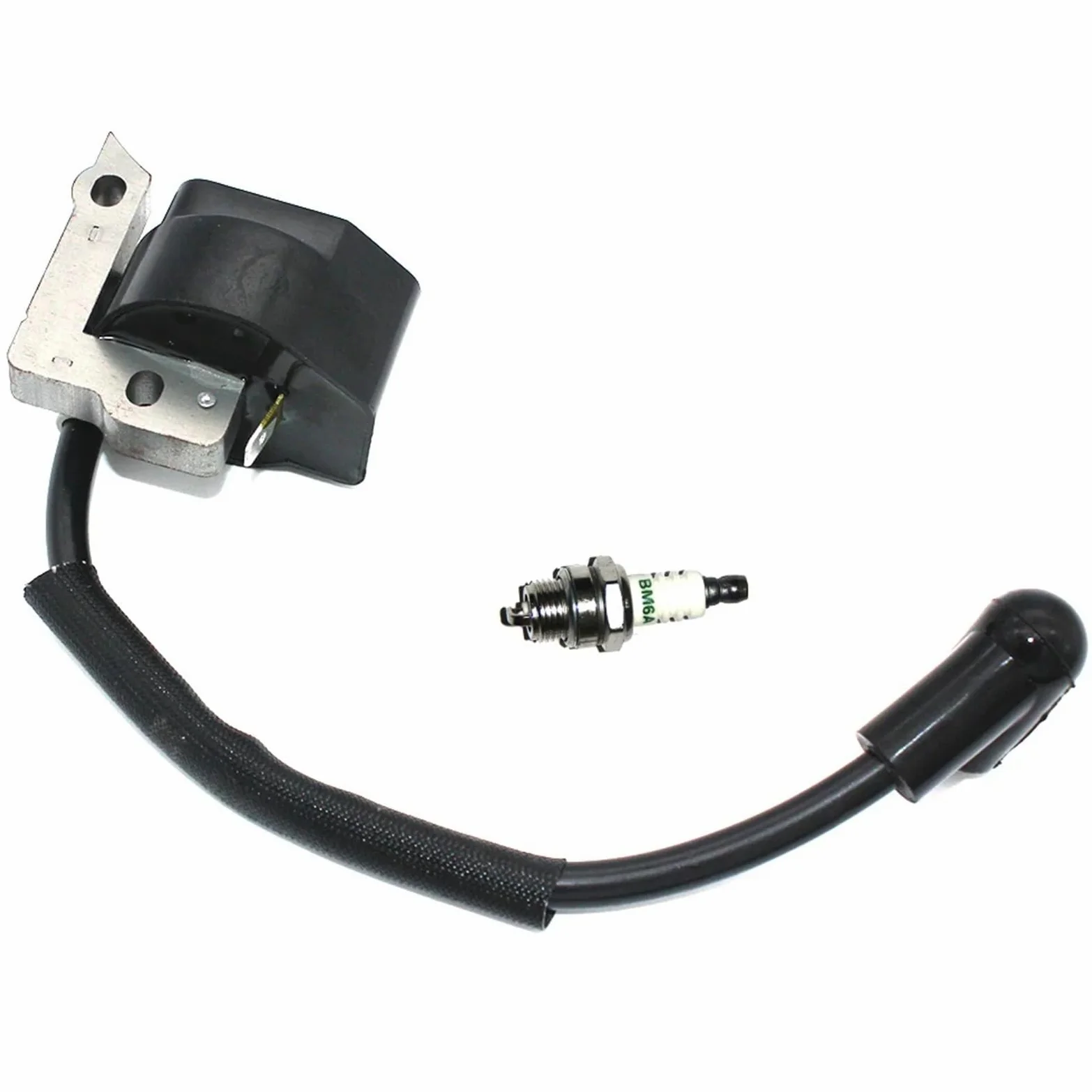 BobineD'allumage Bobine Allumage pour Dolmar LT-30 MS-30 MS-31 pour DST300 DBC300 Module Bobine D'allumage Bougie Débroussailleuse Tondeuse Mangeur Mauvaises 369143010