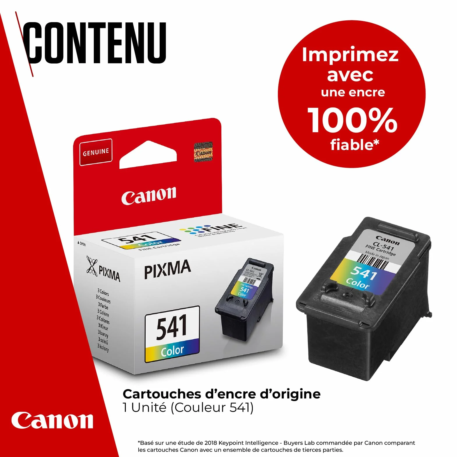 Canon CL-541 Cartouche Couleur Standard