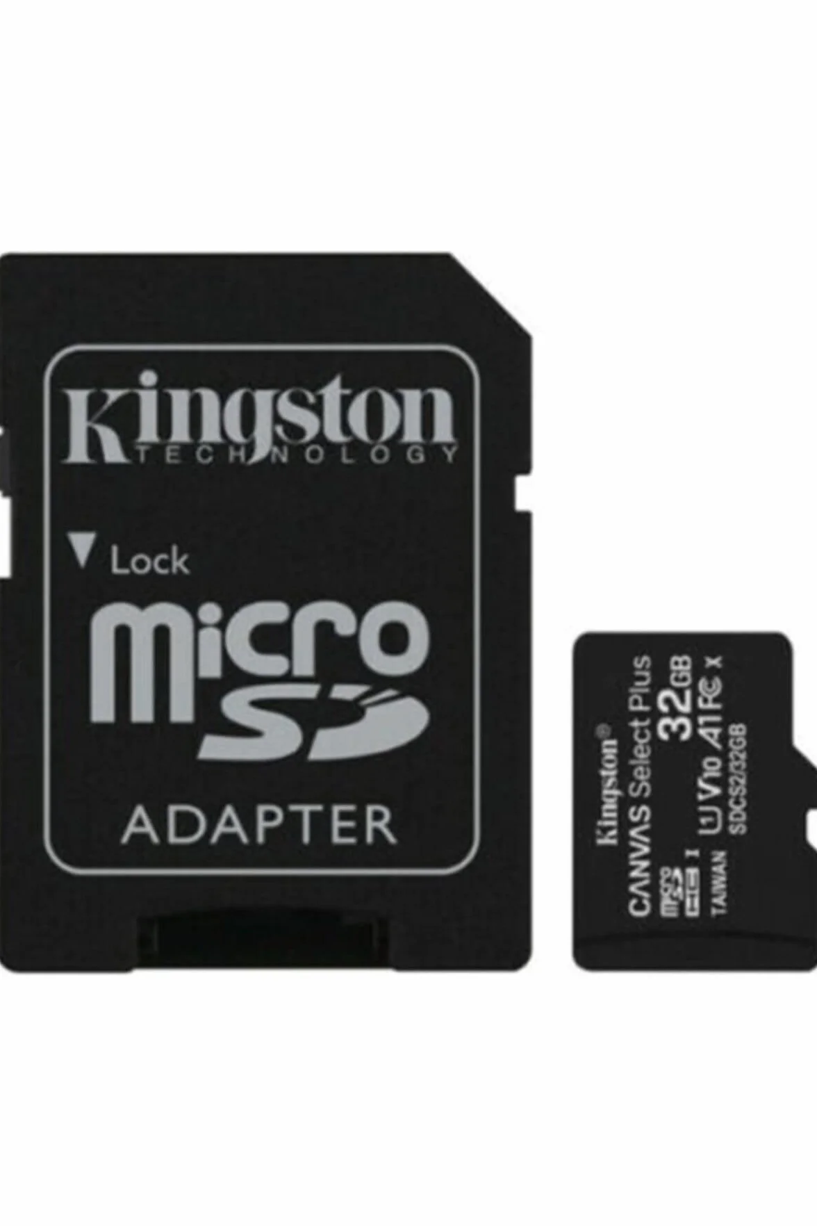 Kingston Canvas Select Plus Micro SD SDCS2/32GB Class 10 Carte Mémoire + Adaptateur