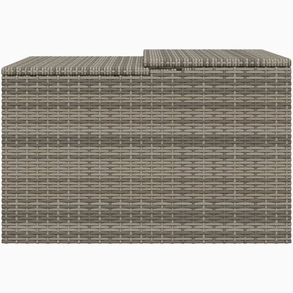 Maison & Jardin, Mobilier Robot Tondeuse Garage Gris 86x90x52/57 cm Poly Rotin