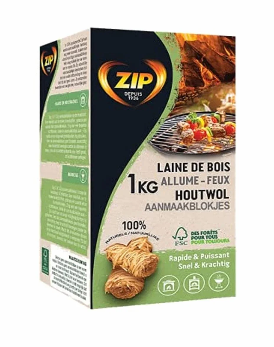 Zip Fireball Laine de bois 1 kg