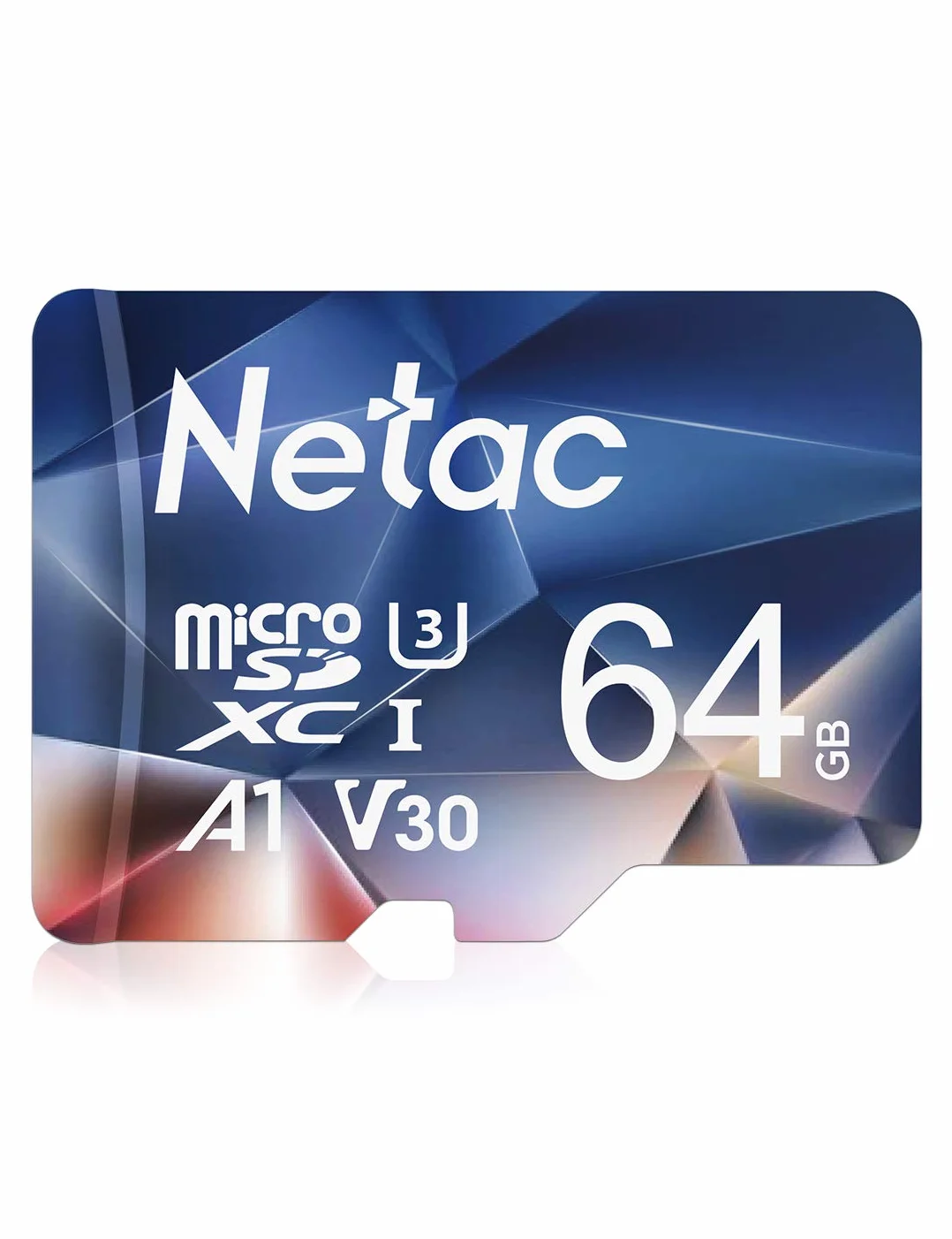 Netac 64GB Carte Mémoire TF Card UHS-I C10 U3 A1 V30 100/30MB/s Haute Vitesse