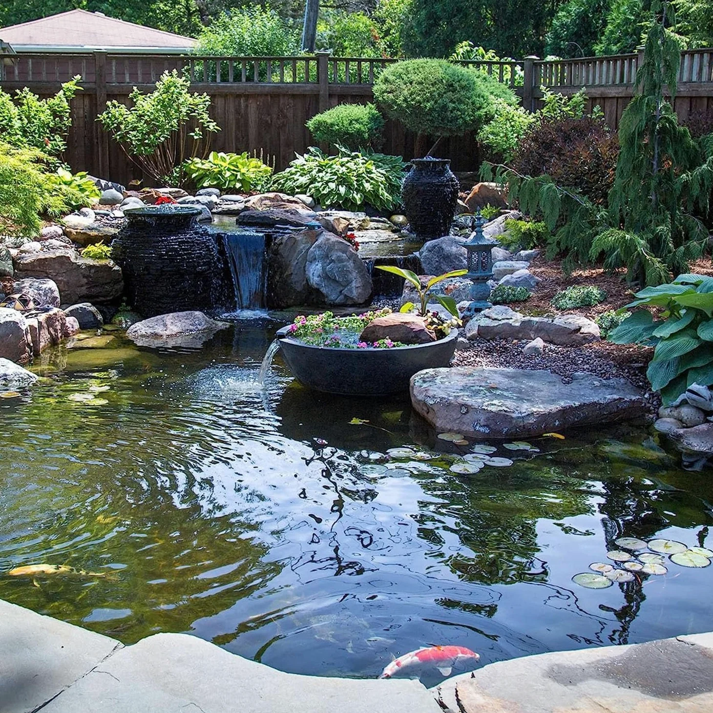 Bâche imperméable pour étang à poissons et cascades, résistante aux UV, facile à couper, durable et flexible, 3,5 m x 8 m