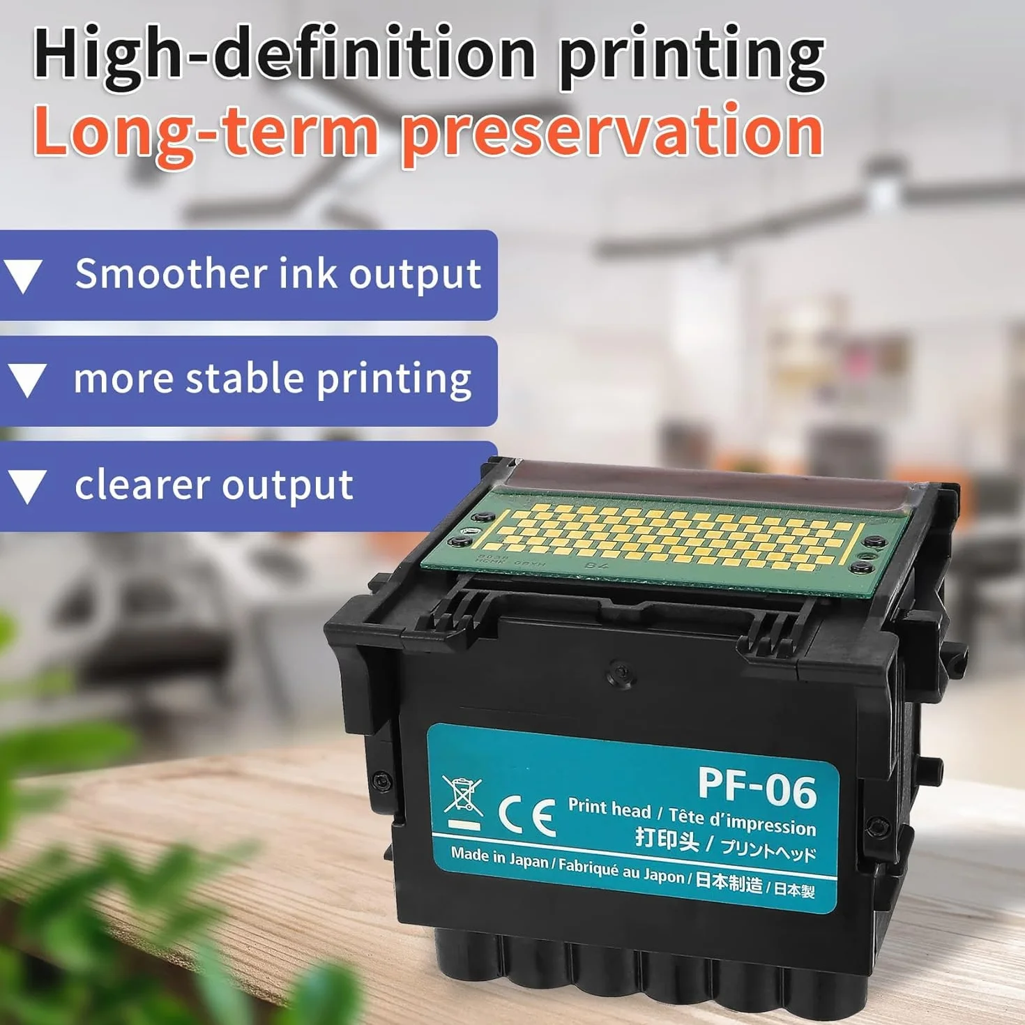 Ademon Tête d'impression Pf-06 compatible Ta-20 Ta-30 TA-5200 TA-5300 TM-200 TM-205 TM-300 TM-305 TM-5205 TM-5305 TX-2000 TX-3000 TX-4000 TX-5200