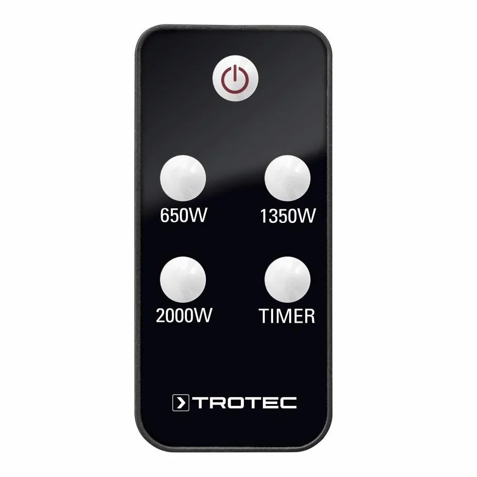 TROTEC Chauffage Radiant IRS 2000 E 2000W avec télécommande
