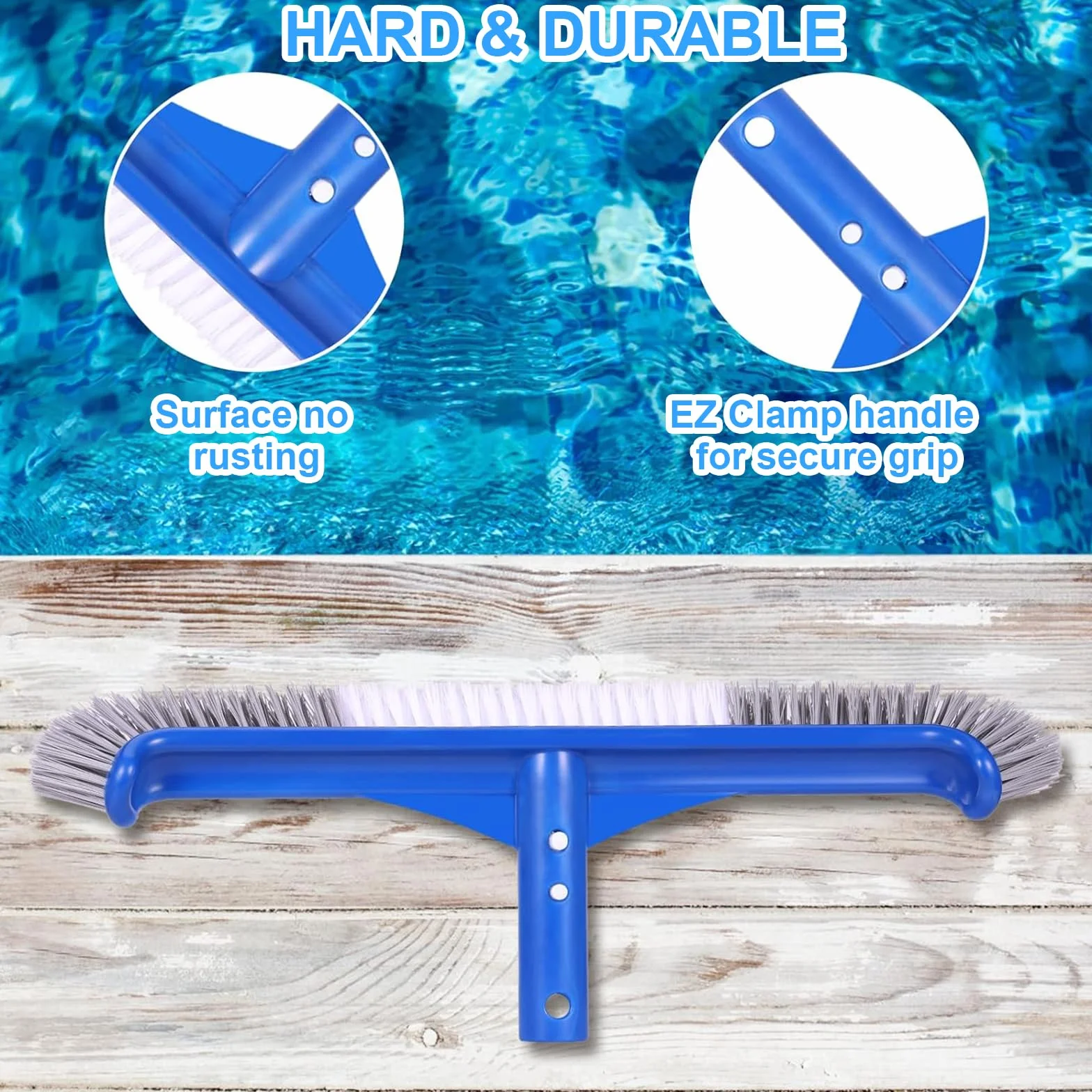 ChengCKJ Brosse de piscine en nylon nettoyage paroi sol